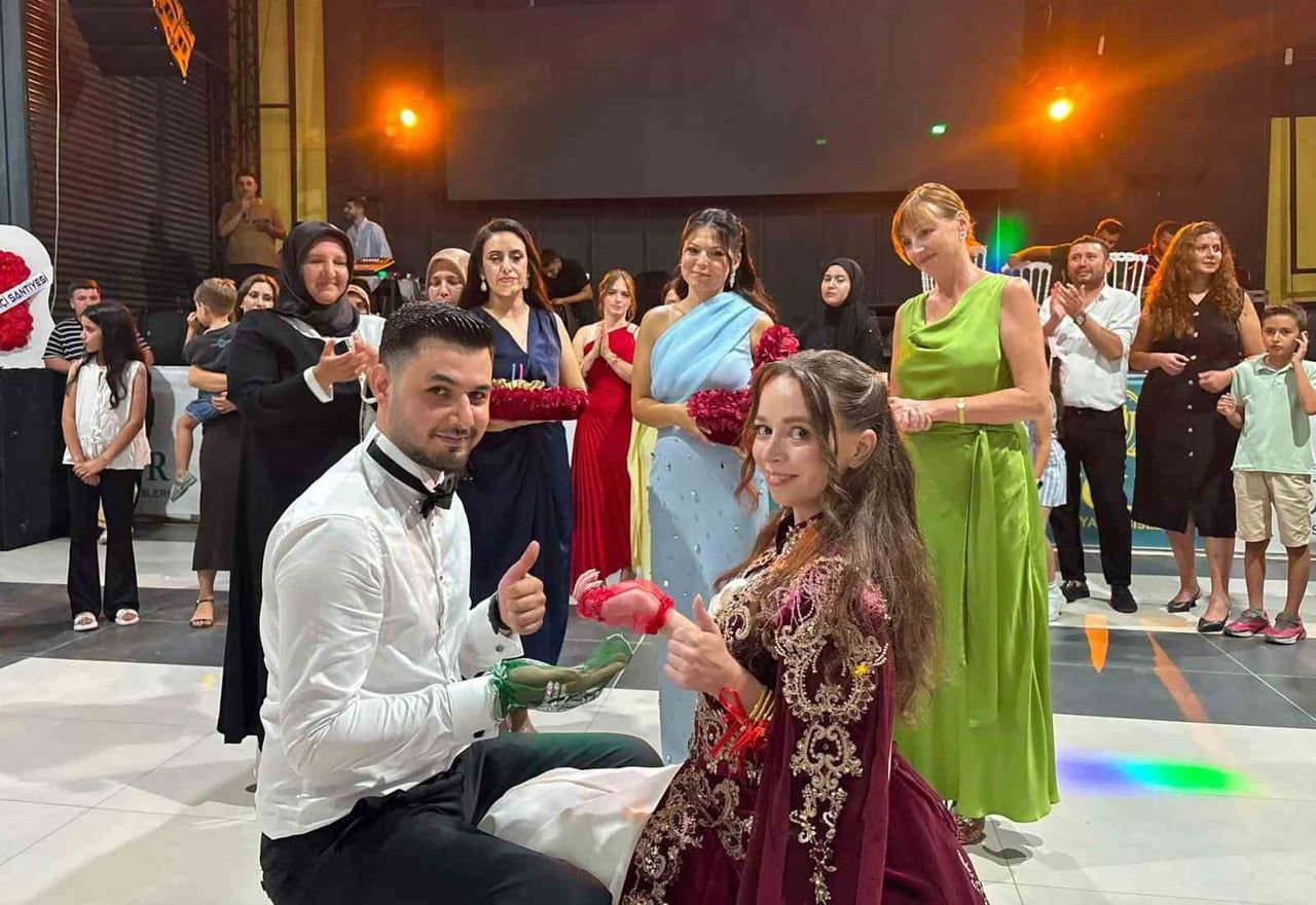 MUSTAFA MİRAÇ İSLAH, POLONYALI JULİA GABRYS İLE DÜNYAEVİNE GİRDİ