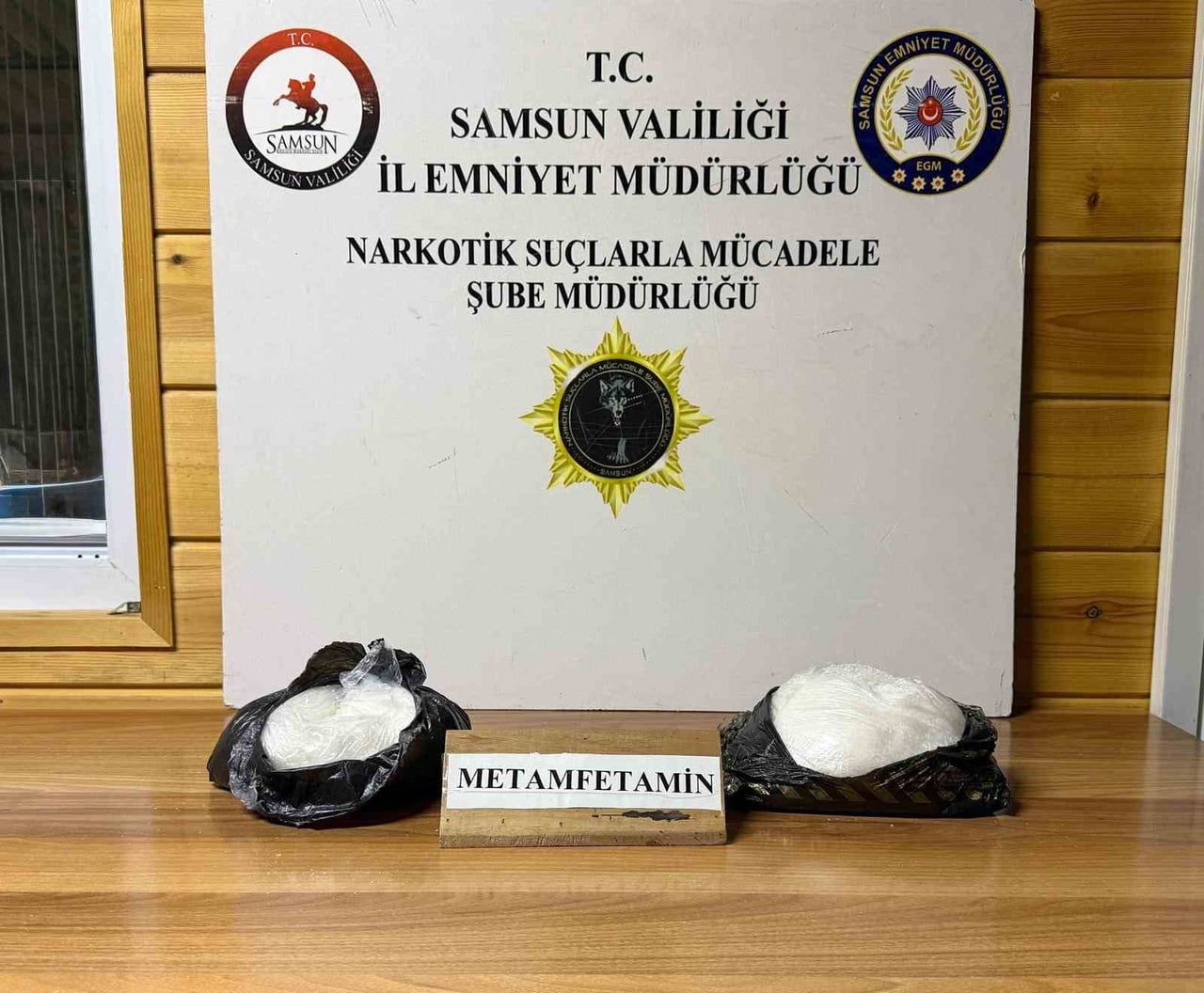 SAMSUN’DA POLİS EKİPLERİNCE HAVZA İLÇESİNDE GERÇEKLEŞTİRİLEN UYUŞTURUCU OPERASYONUNDA, NARKOTİK...
