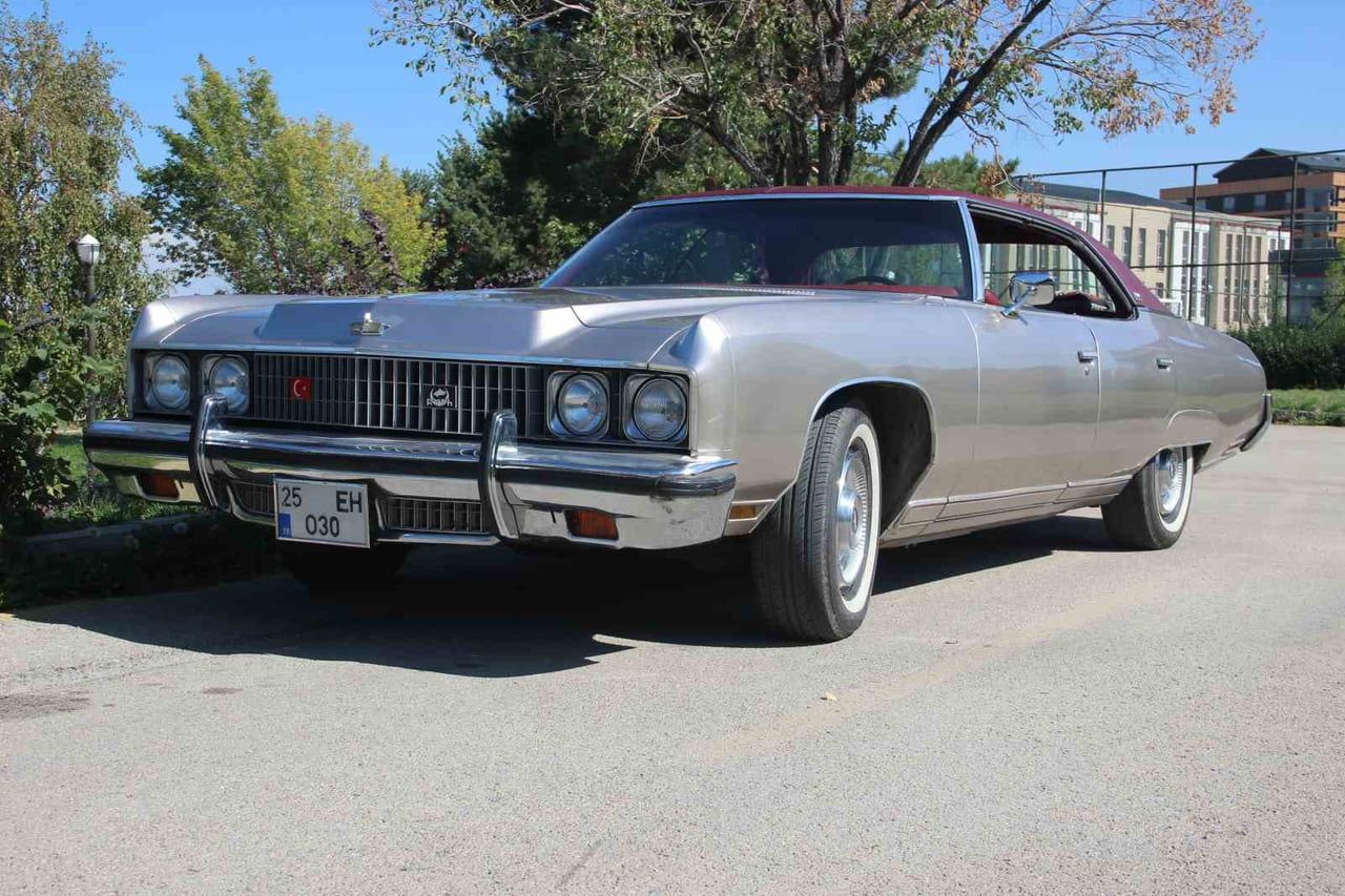 ERZURUM’DA ESNAF HALUK ERTEK’İN SAHİBİ OLDUĞU 1973 MODEL CHEVROLET CAPRİCE CLASSİC, ALPARSLAN...