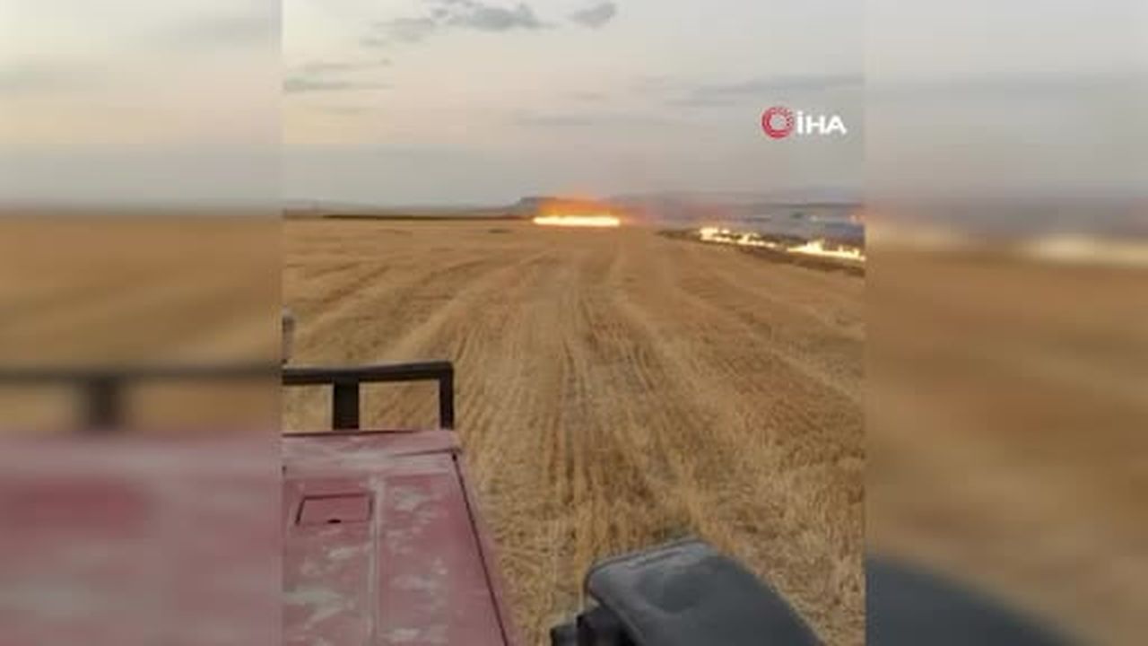 Çakmakla kuru otları tutuşturup yangın çıkaran şahıs suçüstü yakalandı