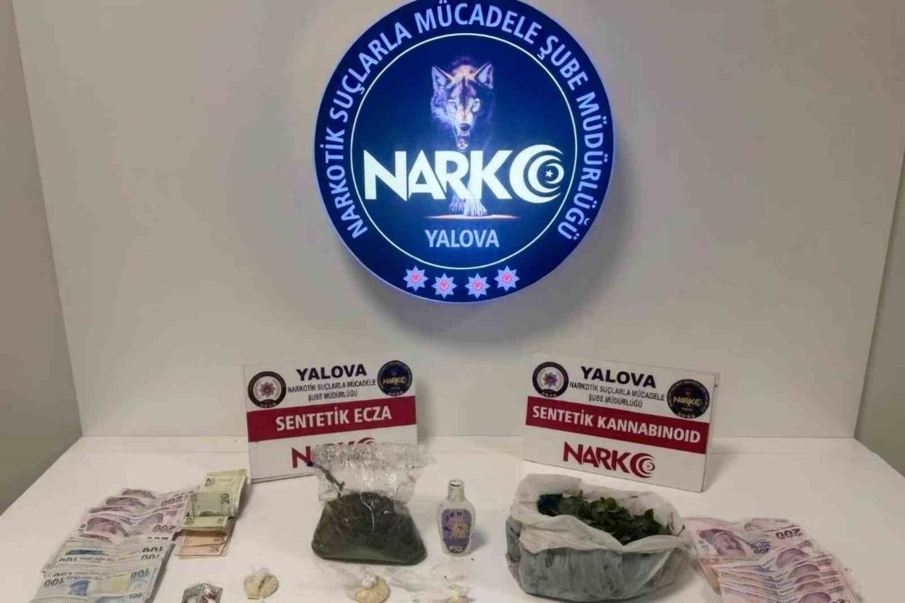 YALOVA’DA UYUŞTURUCU MADDE TİCARETİ VE SEVKİYATINA YÖNELİK DÜZENLENEN OPERASYONLARDA GÖZALTINA...