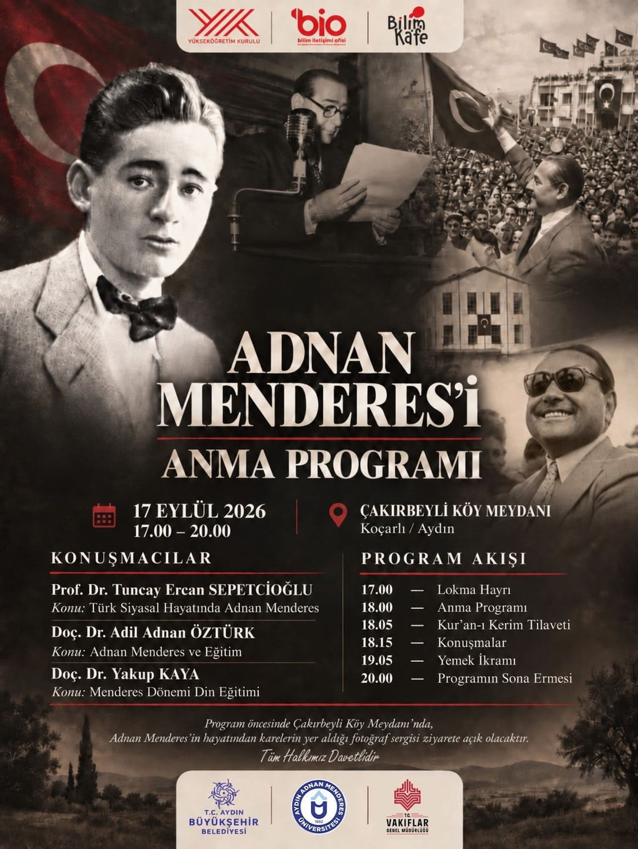 TÜRKİYE CUMHURİYETİ’NİN ESKİ BAŞBAKANLARINDAN ADNAN MENDERES, 17 EYLÜL 1961’DE İDAM EDİLİŞİNİN 65....
