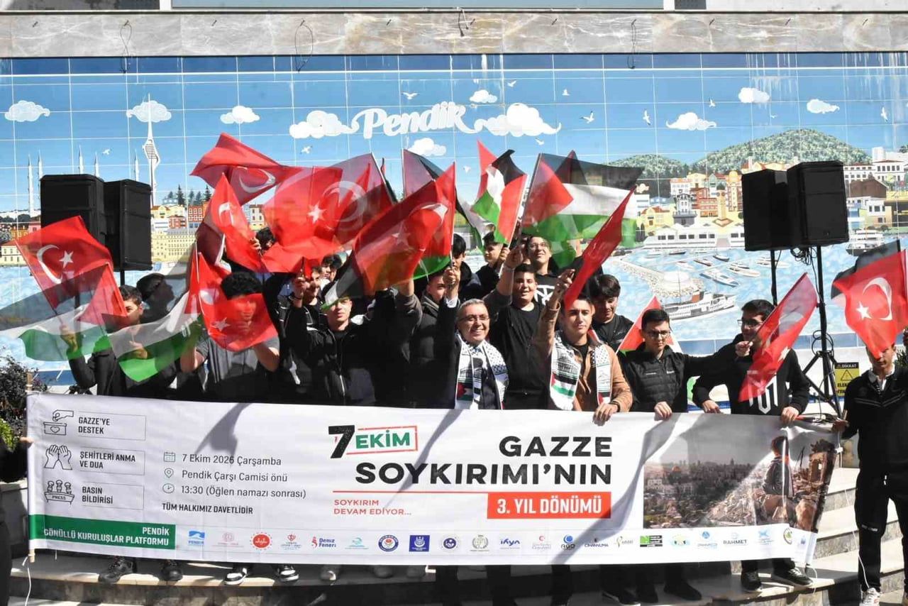 7 EKİM’DE BAŞLAYAN GAZZE SOYKIRIMININ 3'ÜNCÜ YIL DÖNÜMÜNDE, PENDİK BELEDİYESİ ÖNCÜLÜĞÜNDE ÇARŞI...
