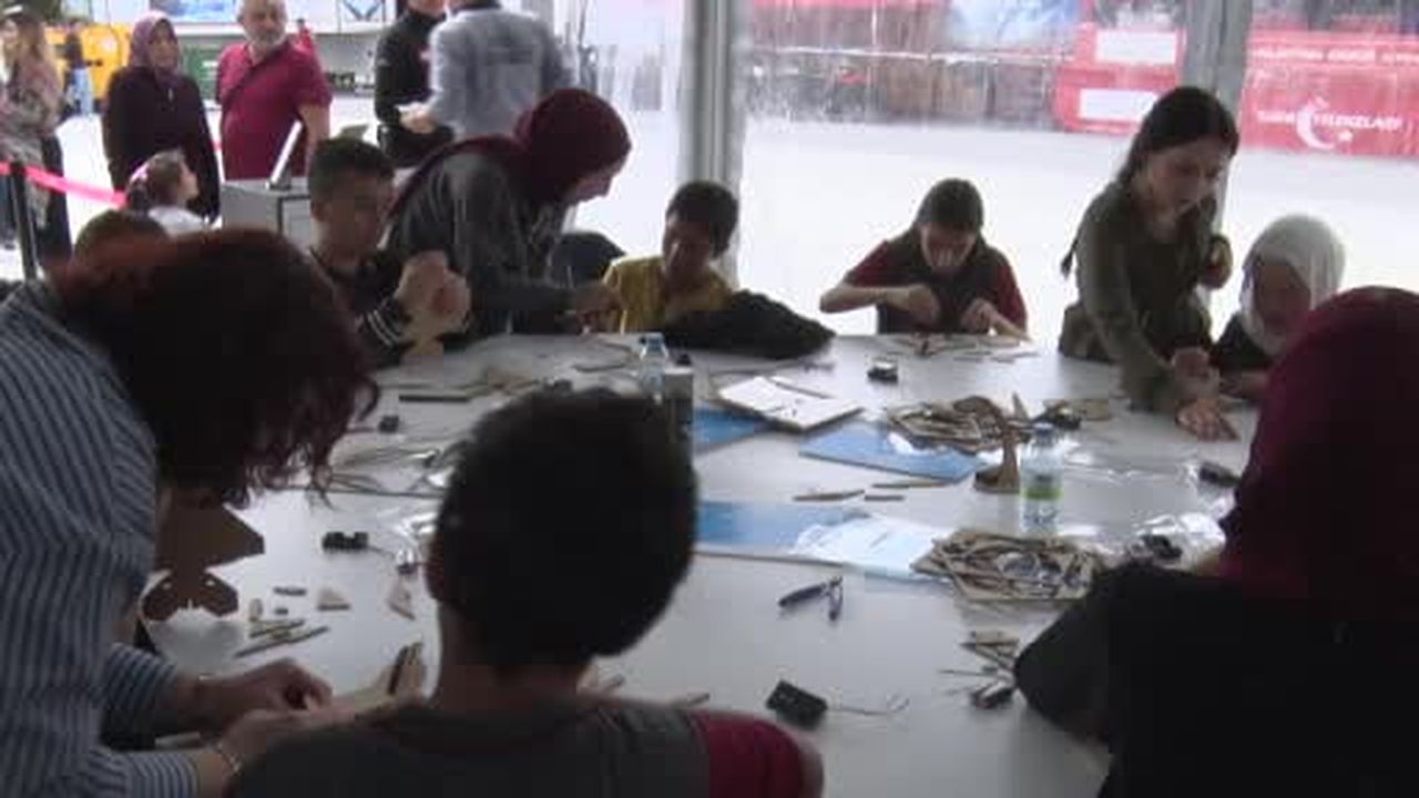 Çocuklar yerli ve milli ürünleri maketlerini yaparak tanıdı