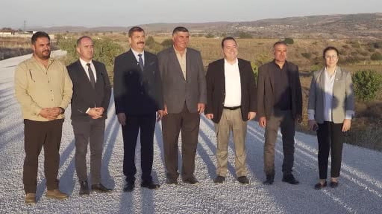 Başkan Dutlulu yenilenen yolda incelemelerde bulundu