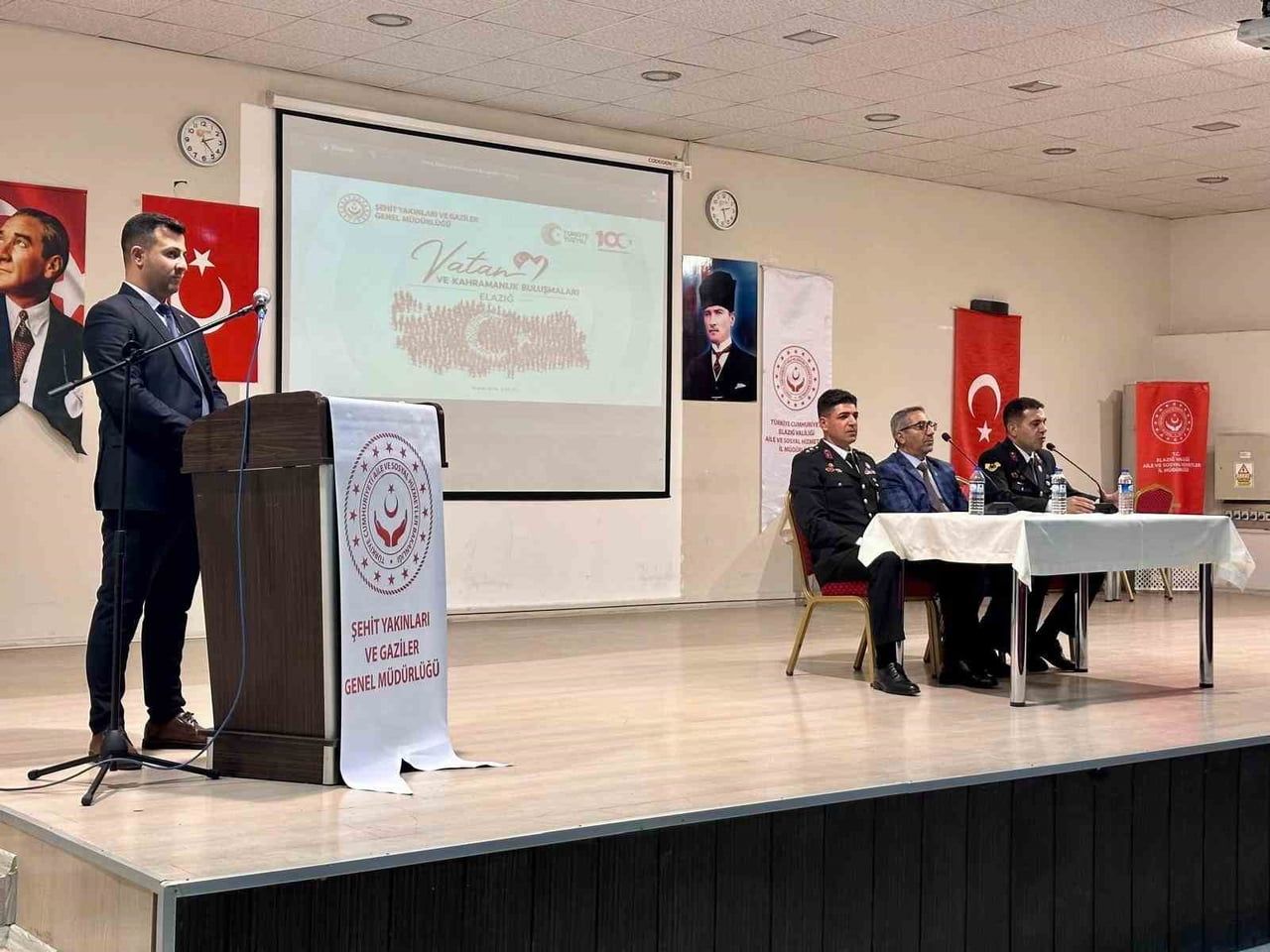 ELAZIĞ’DA YÜRÜTÜLEN "VATAN VE KAHRAMANLIK BULUŞMALARI" PROGRAMI KAPSAMINDA, ŞEHİT KEMAL ASLAN’IN...