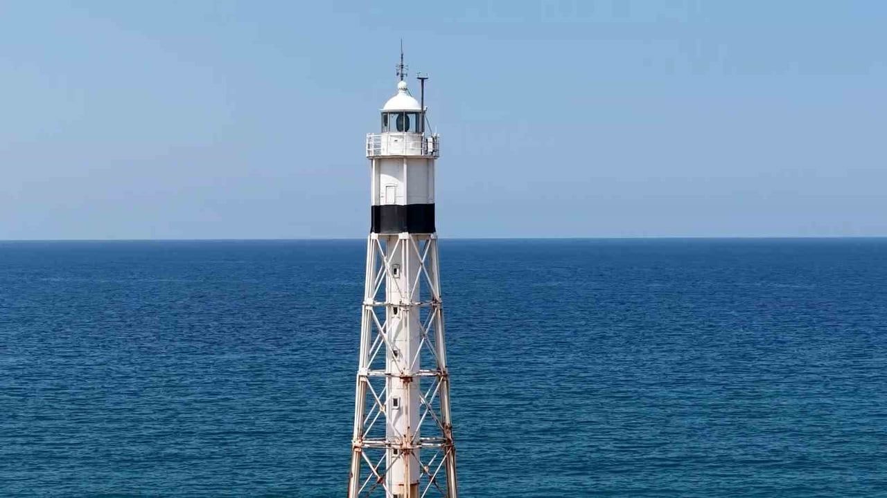 SAMSUN'UN BAFRA İLÇESİNDE KIZILIRMAK'IN KARADENİZ'E DÖKÜLDÜĞÜ NOKTADA BULUNAN BAFRA DENİZ FENERİ...