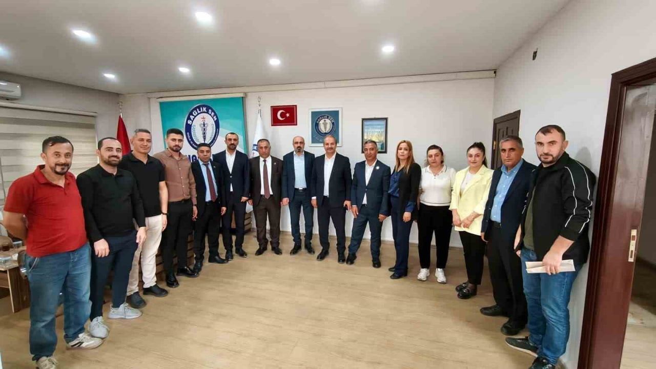 SAĞLIK-SEN GENEL BAŞKANI MAHMUT FARUK DOĞAN, GENEL BAŞKAN YARDIMCISI MUSTAFA IRGATOĞLU İLE...