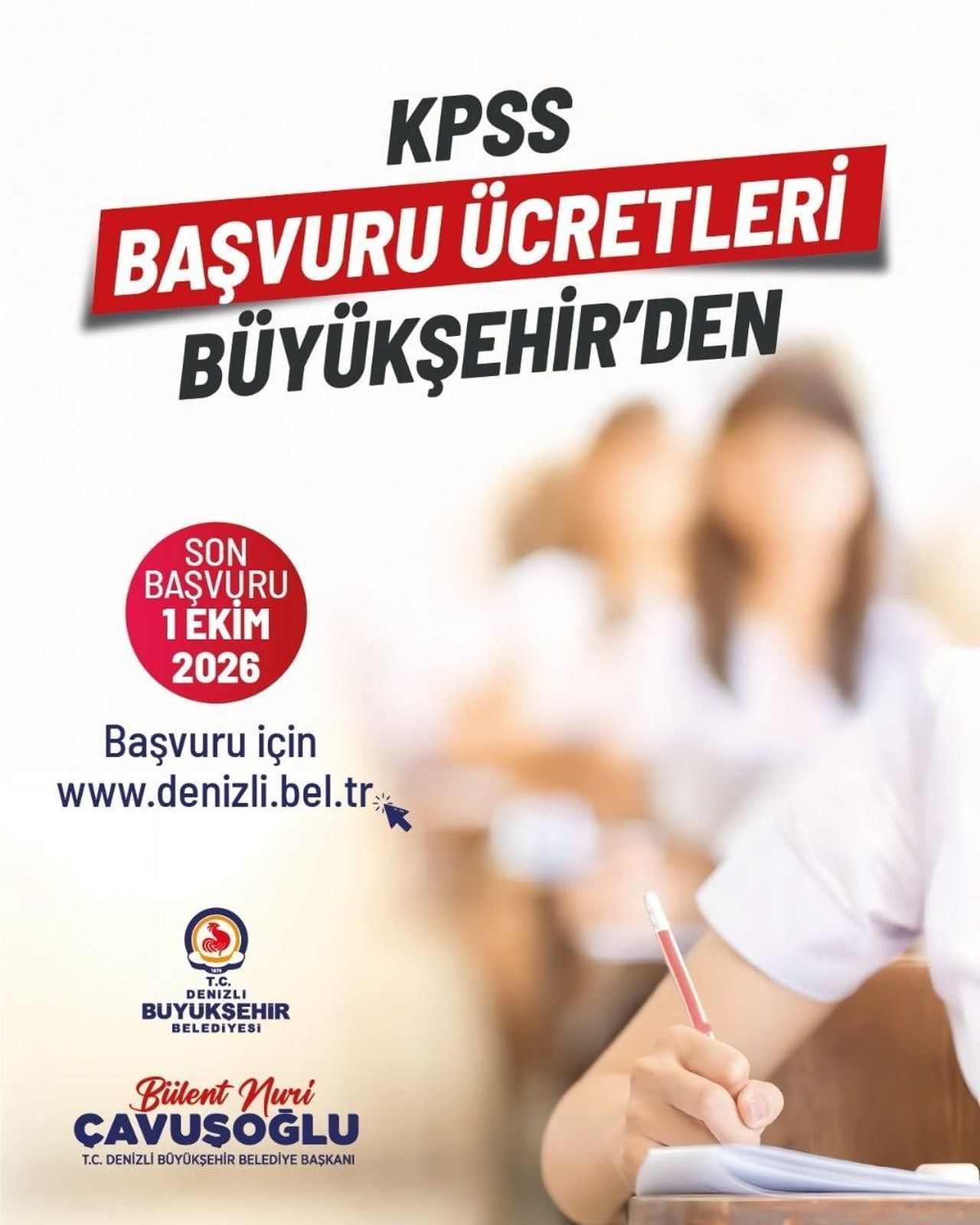 DENİZLİ BÜYÜKŞEHİR BELEDİYESİ’NİN İLK KEZ DAR GELİRLİ AİLELER İÇİN HAYATA GEÇİRDİĞİ KPSS SINAV...