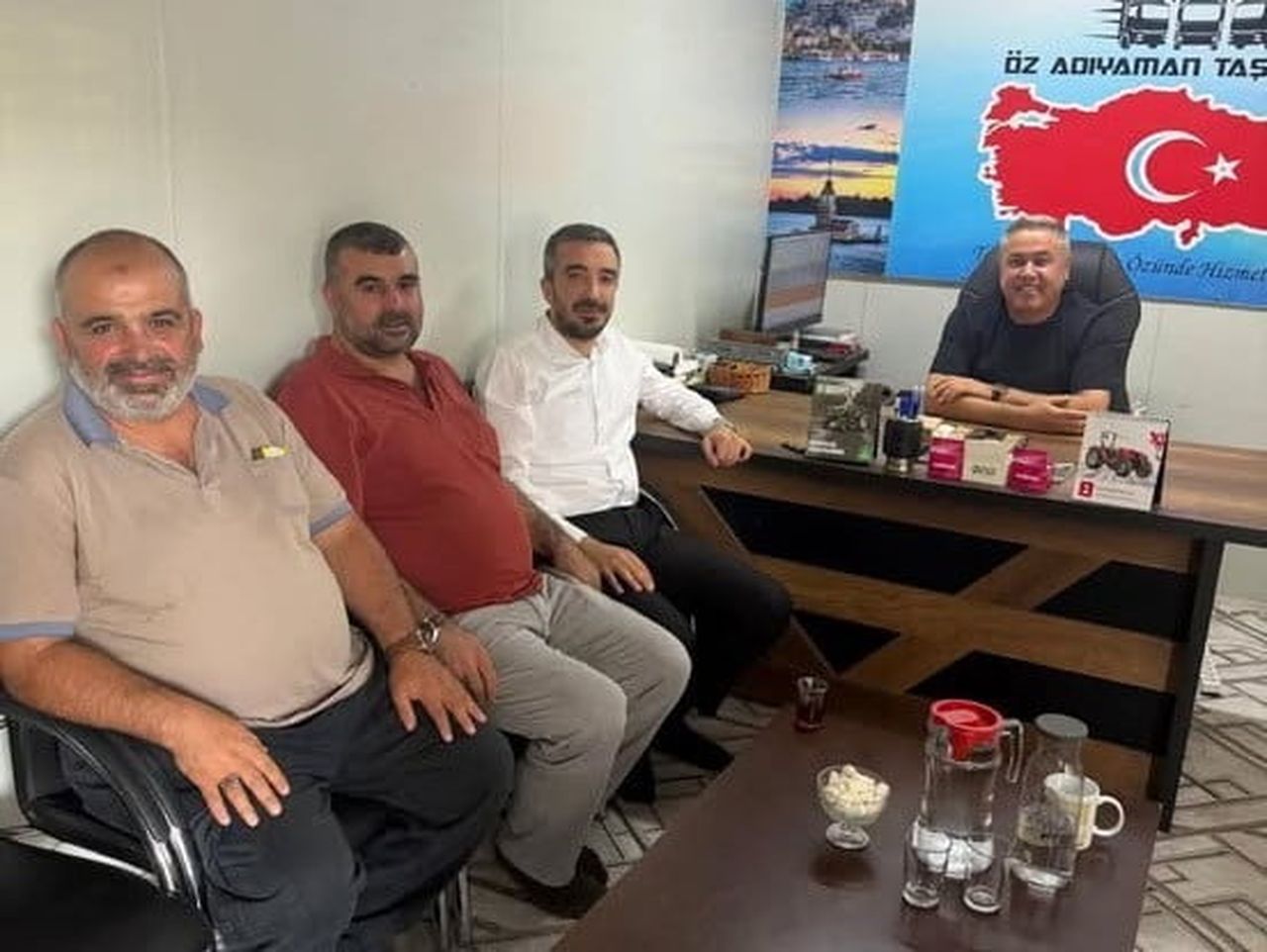 ADIYAMAN TİCARET VE SANAYİ ODASI (ATSO) BAŞKANI MEHMET TORUNOĞLU, ODA ÜYELERİNDEN SÜLEYMAN KARADAŞ...