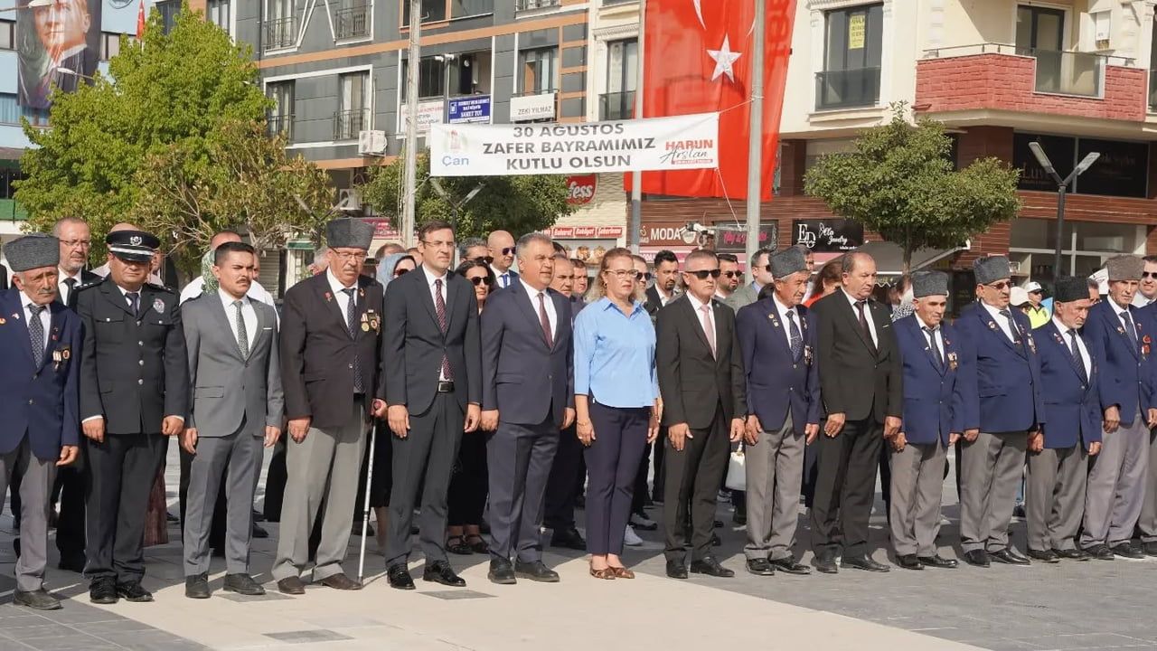 ÇAN’DA 30 AĞUSTOS ZAFER BAYRAMI KUTLANDI