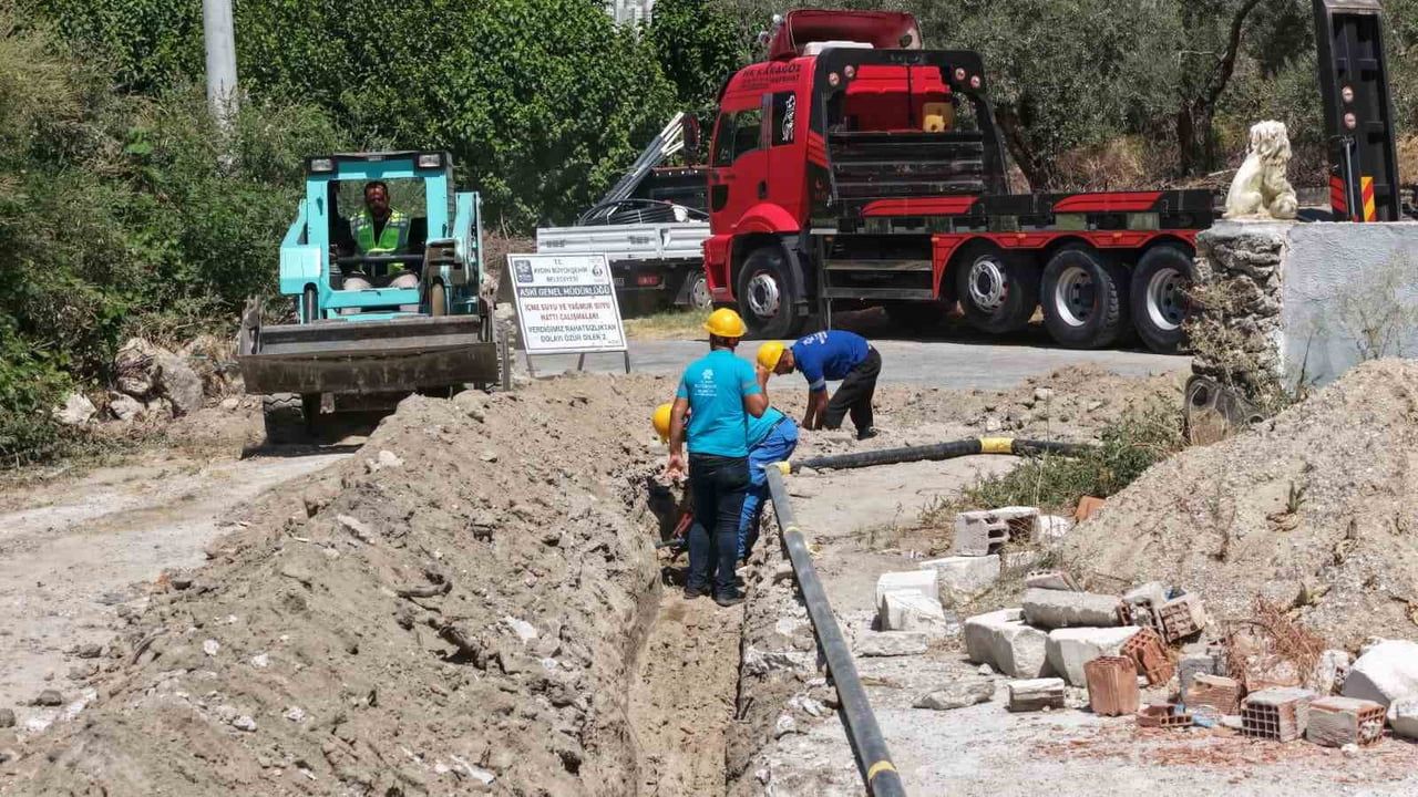 AYDIN BÜYÜKŞEHİR BELEDİYESİ VE ASKİ TARAFINDAN KOÇARLI’NIN HACIHAMZALAR MAHALLESİ’NDE BAŞLATILAN...
