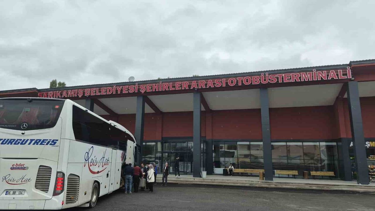 SARIKAMIŞ ŞEHİRLERARASI OTOBÜS TERMİNALİ HİZMETE GİRDİ(KARS-İHA)