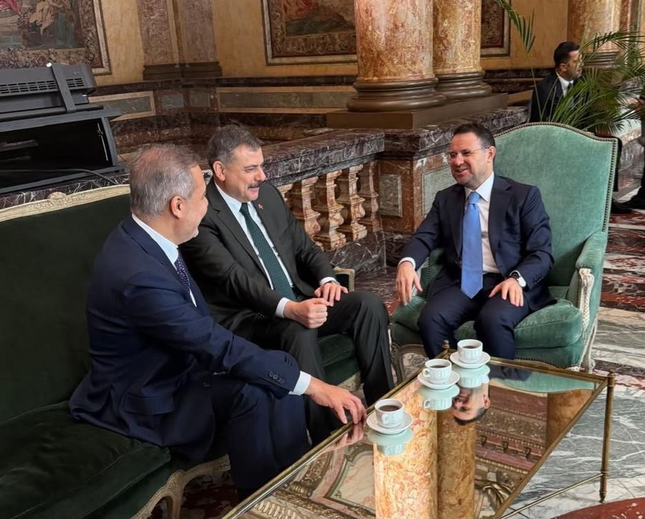 BELÇİKA’NIN BAŞKENTİ BRÜKSEL’DE DÜZENLENEN TÜRKİYE-BELÇİKA DIŞİŞLERİ, ADALET VE İÇİŞLERİ BAKANLARI...
