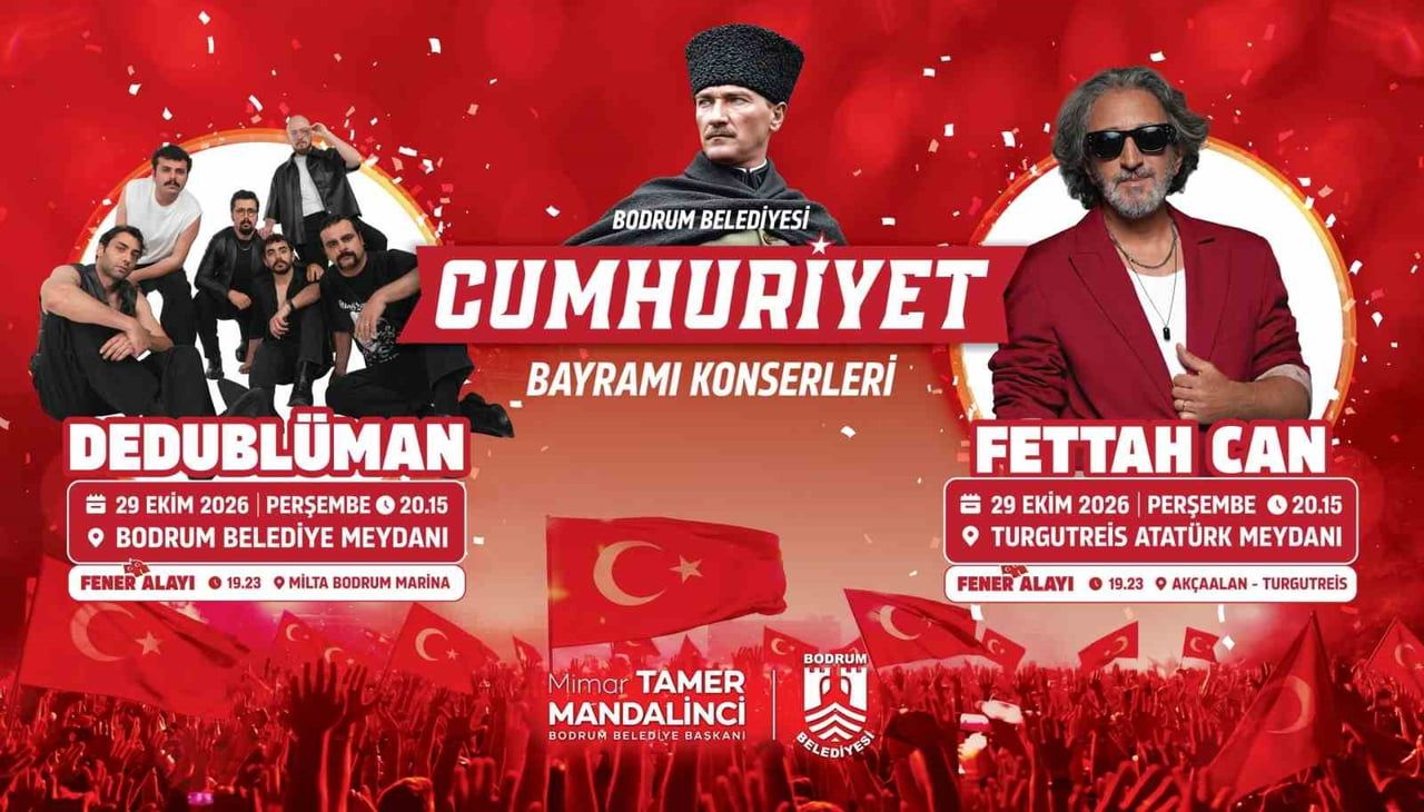 MUĞLA'NIN BODRUM İLÇESİNDE 29 EKİM CUMHURİYET BAYRAMI ÇEŞİTLİ ETKİNLİKLERLE KUTLANACAK.