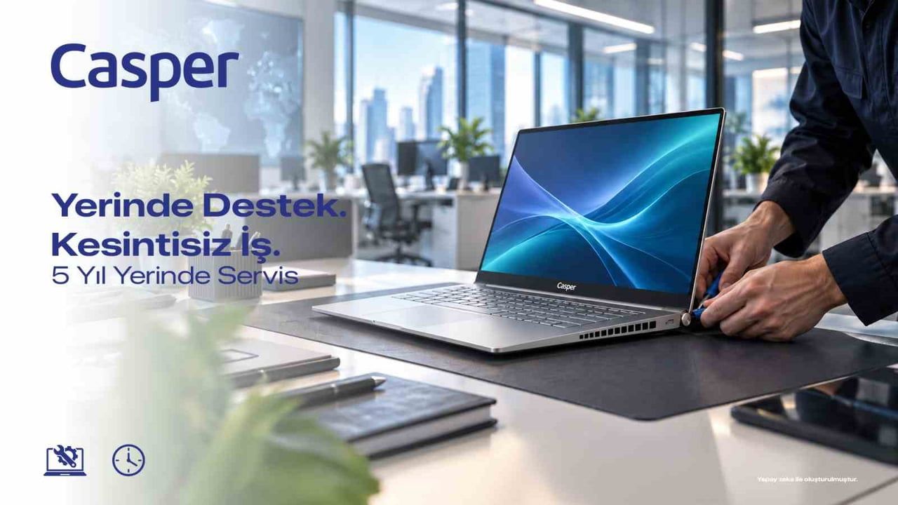 CASPER, KURUMSAL MÜŞTERİLERİNE SUNDUĞU YERİNDE SERVİS HİZMETİ KAPSAMINDA, UZAKTAN ÇÖZÜLEMEYEN VE...