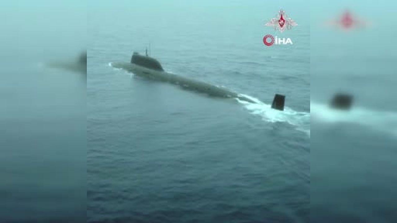 Rusya'nın Pasifik Filosu, Pasifik'te nükleer enerjili bir denizaltıdan seyir füzeleri...