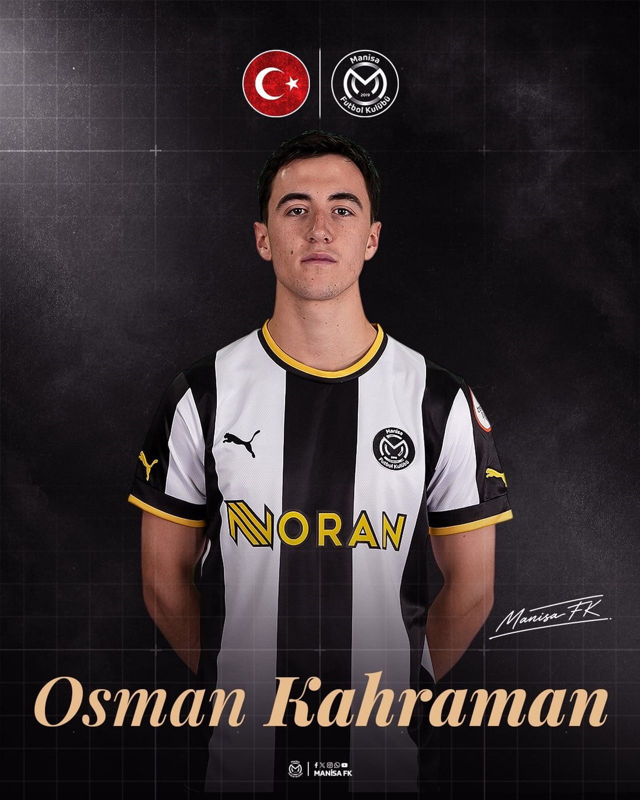MANİSA FK’DAN YAPILAN AÇIKLAMAYA GÖRE, SİYAH-BEYAZLI KULÜBÜN BAŞARILI İSİMLERİNDEN ALENİS VARGAS...