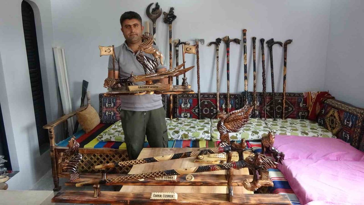 YOZGAT’IN SORGUN İLÇESİNE BAĞLI ARAPLI BELDESİ’NDE YAŞAYAN 35 YAŞINDAKİ AHŞAP USTASI MÜSLÜM...