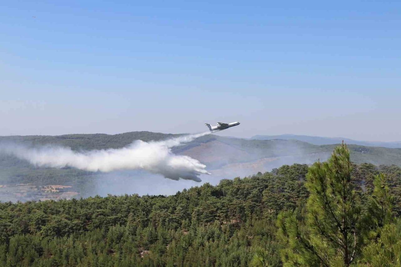 MUĞLA’DAKİ YANGININ ENERJİSİ DÜŞÜRÜLDÜ