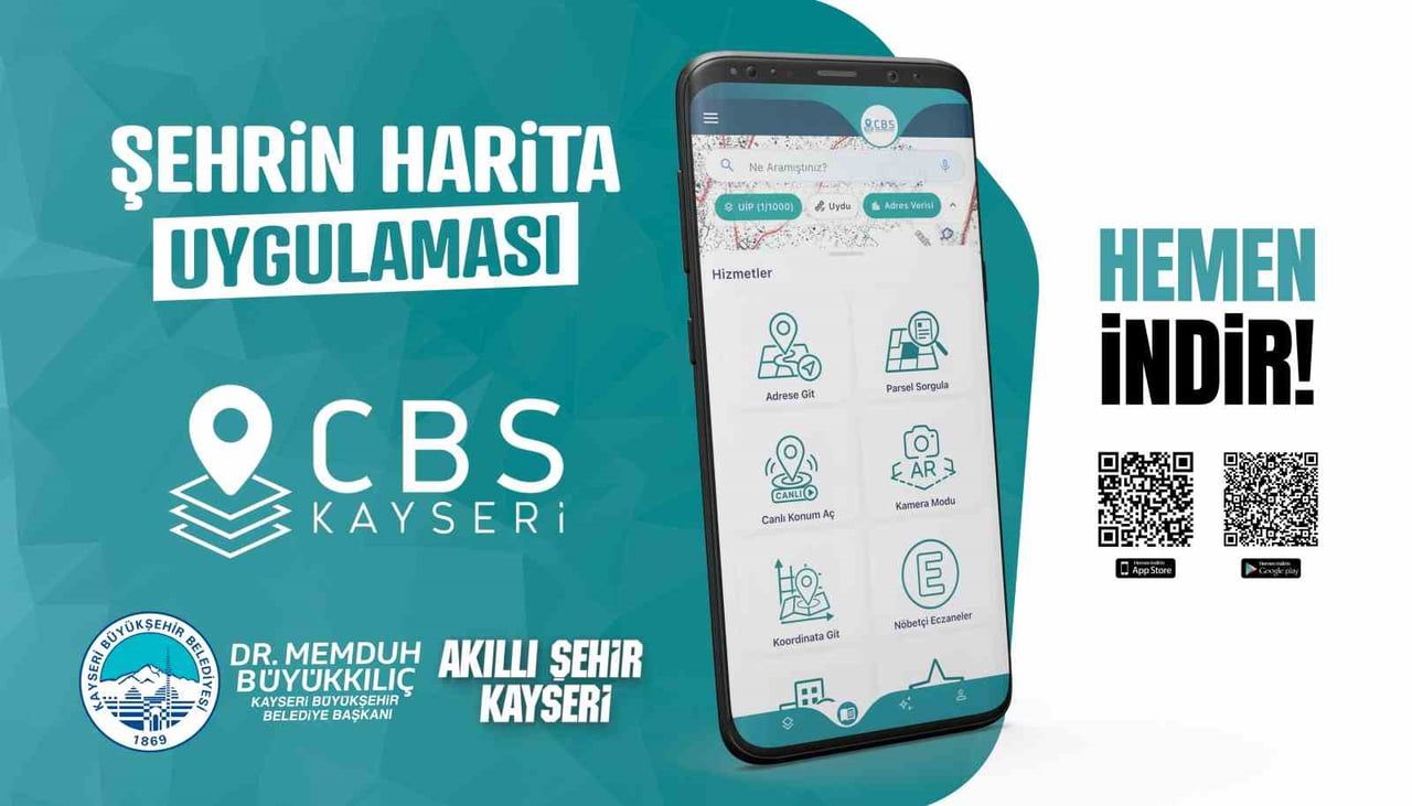KAYSERİ BÜYÜKŞEHİR BELEDİYESİ, AKILLI ŞEHİRCİLİK ÇALIŞMALARI KAPSAMINDA GELİŞTİRDİĞİ CBS KAYSERİ...