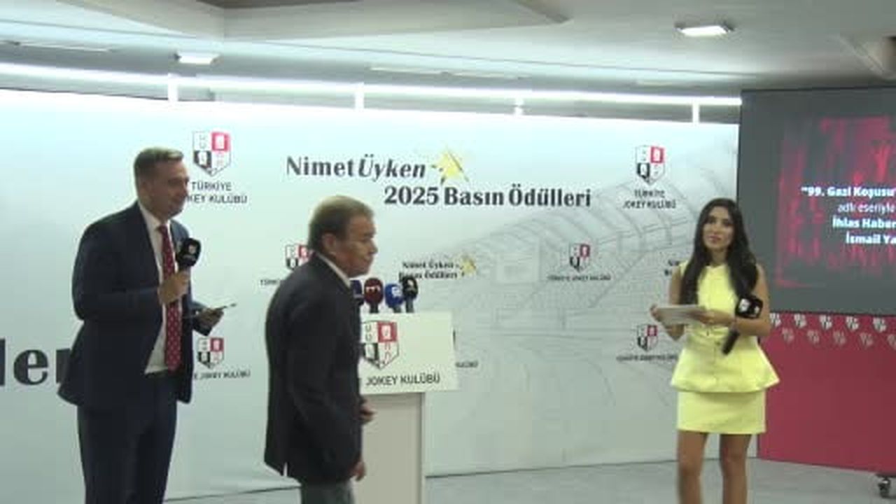 Türkiye Jokey Kulübü tarafından düzenlenen Nimet Üyken 2025 Basın Ödülleri sahiplerini buldu....