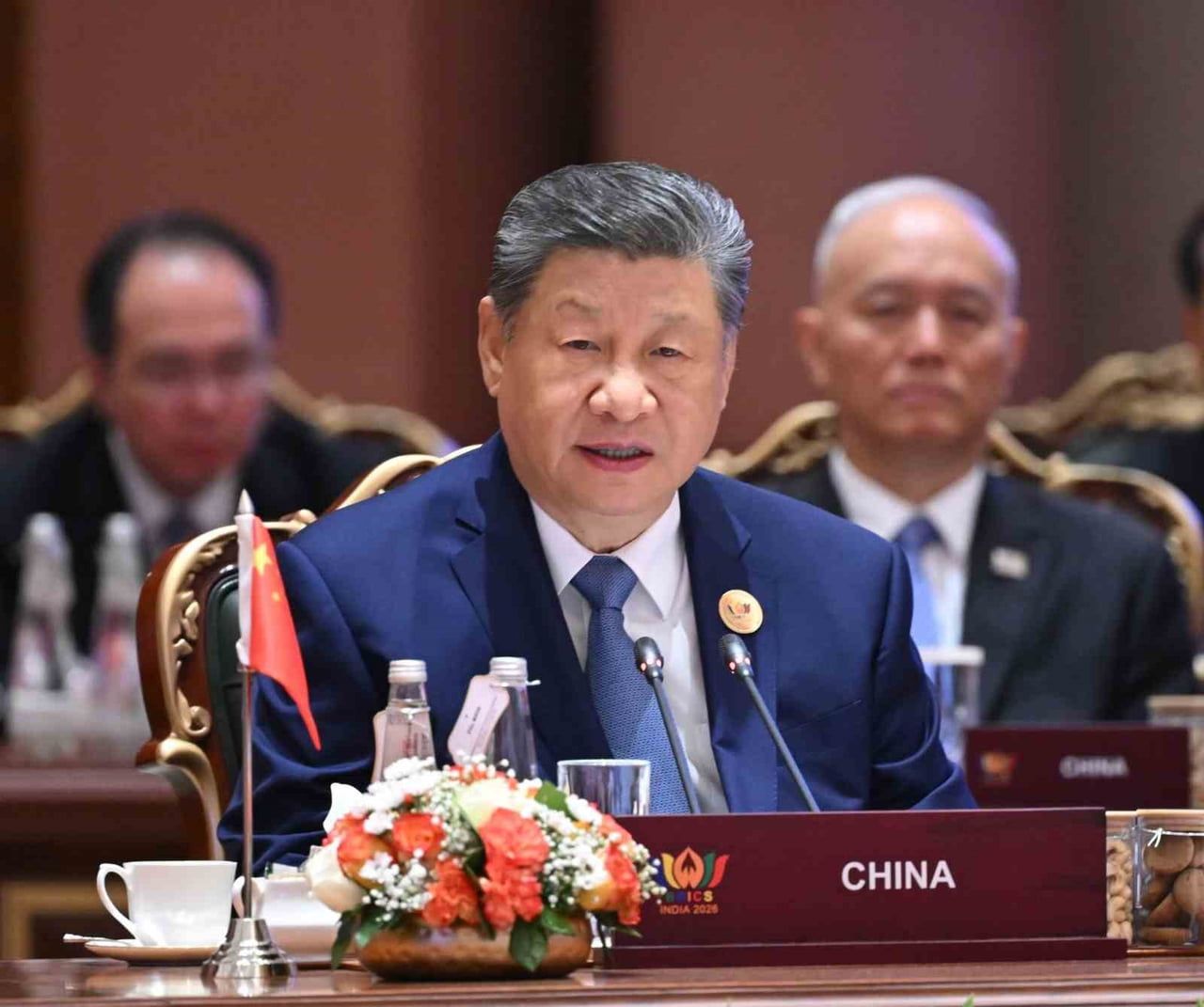 ÇİN DEVLET BAŞKANI Xİ JİNPİNG, YENİ DELHİ'DE DÜZENLENEN 18. BRICS ZİRVESİ'NDE YAPTIĞI KONUŞMADA...
