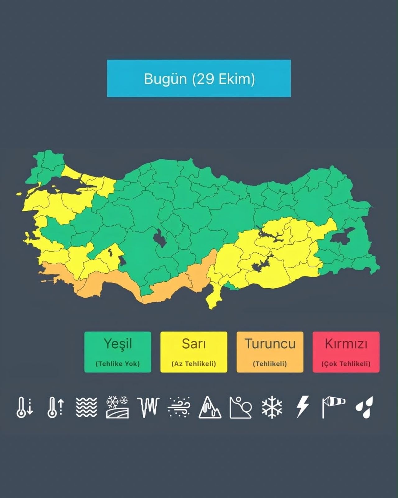 İÇİŞLERİ BAKANI MUSTAFA ÇİFTÇİ, 29 EKİM PERŞEMBE GÜNÜ TÜRKİYE’NİN ÇEŞİTLİ BÖLGELERİNDE BEKLENEN...