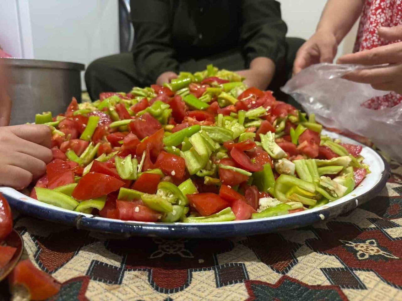 AĞRI'NIN PATNOS İLÇESİNDE VATANDAŞLAR, YAZ MEVSİMİNİN BEREKETİNİ KIŞ SOFRALARINA TAŞIMAK İÇİN TAZE...