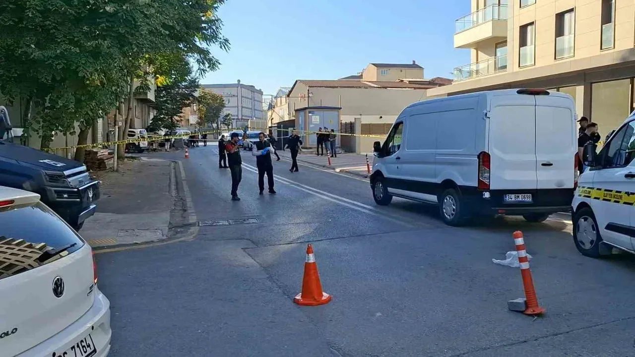 İSTANBUL'UN ÜMRANİYE İLÇESİNDE BİR MOBİLYA İMALATHANESİNİN KAPISININ HEMEN ÖNÜNDEKİ AĞAÇLARIN...