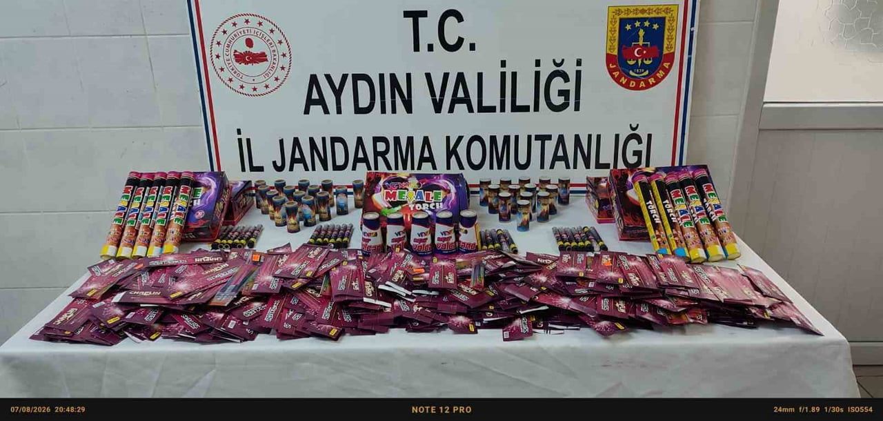AYDIN'IN DİDİM İLÇESİNDE ORMAN YANGINLARINI ÖNLEME KAPSAMINDA BİR İŞYERİNDE YAPILAN KONTROLLERDE...