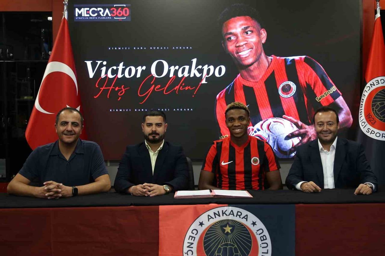 GENÇLERBİRLİĞİ, 20 YAŞINDAKİ SANTRFOR VİCTOR ORAKPO'YU KİRALIK OLARAK KADROSUNA KATTI