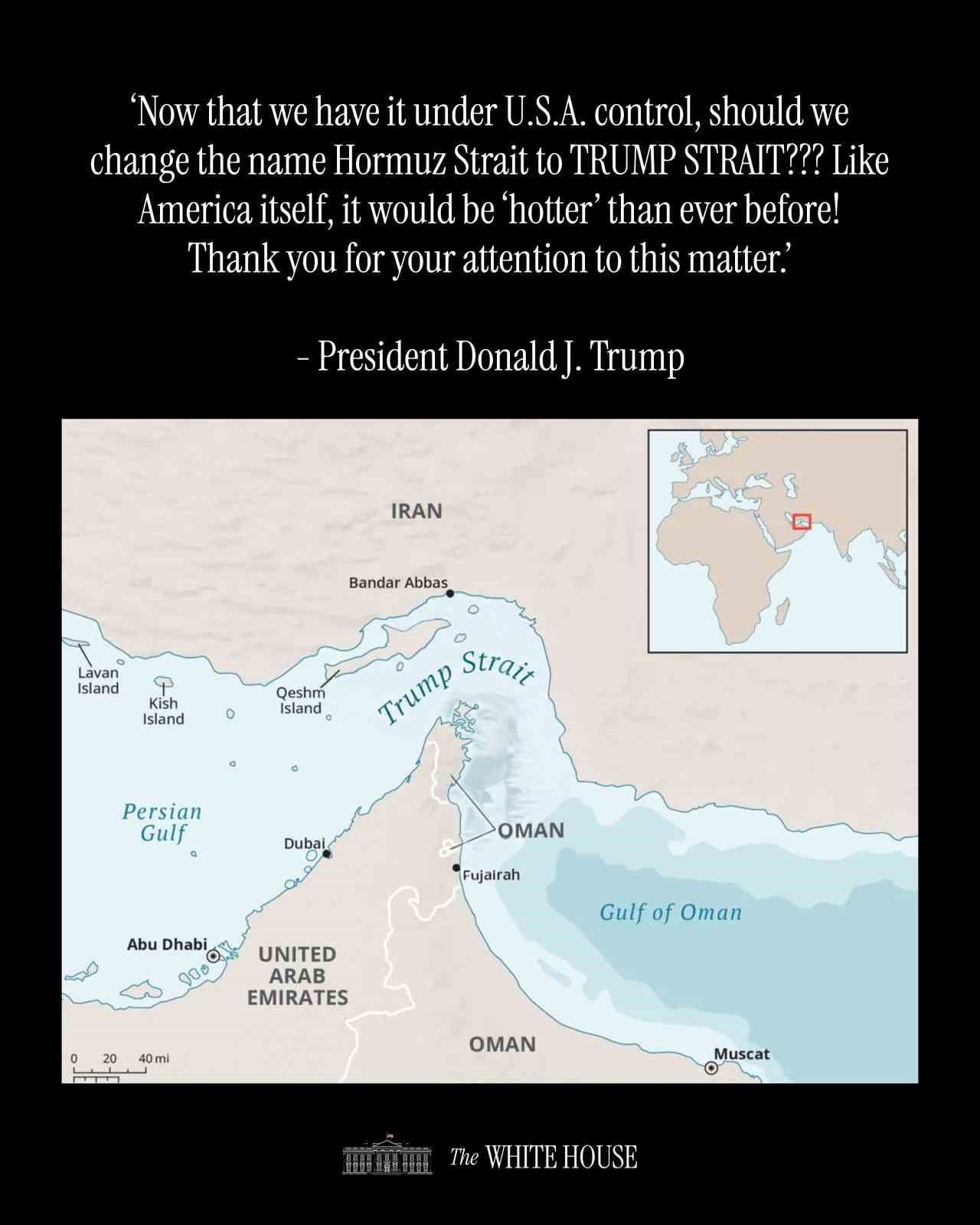 ABD BAŞKANI DONALD TRUMP, HÜRMÜZ BOĞAZI’NA İLİŞKİN AÇIKLAMASINDA, "ARTIK BURAYI ABD KONTROLÜ...