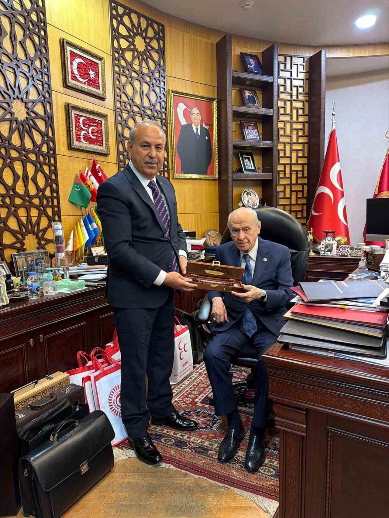 MHP İL BAŞKANI MEHMET SAİT KILIÇ'TAN, BAHÇELİ’YE ZİYARET