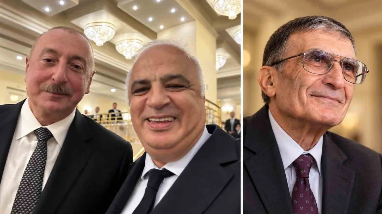 NOBEL ÖDÜLLÜ TÜRK BİLİM İNSANI PROF. DR. AZİZ SANCAR, AZERBAYCAN CUMHURBAŞKANI İLHAM ALİYEV’İN...