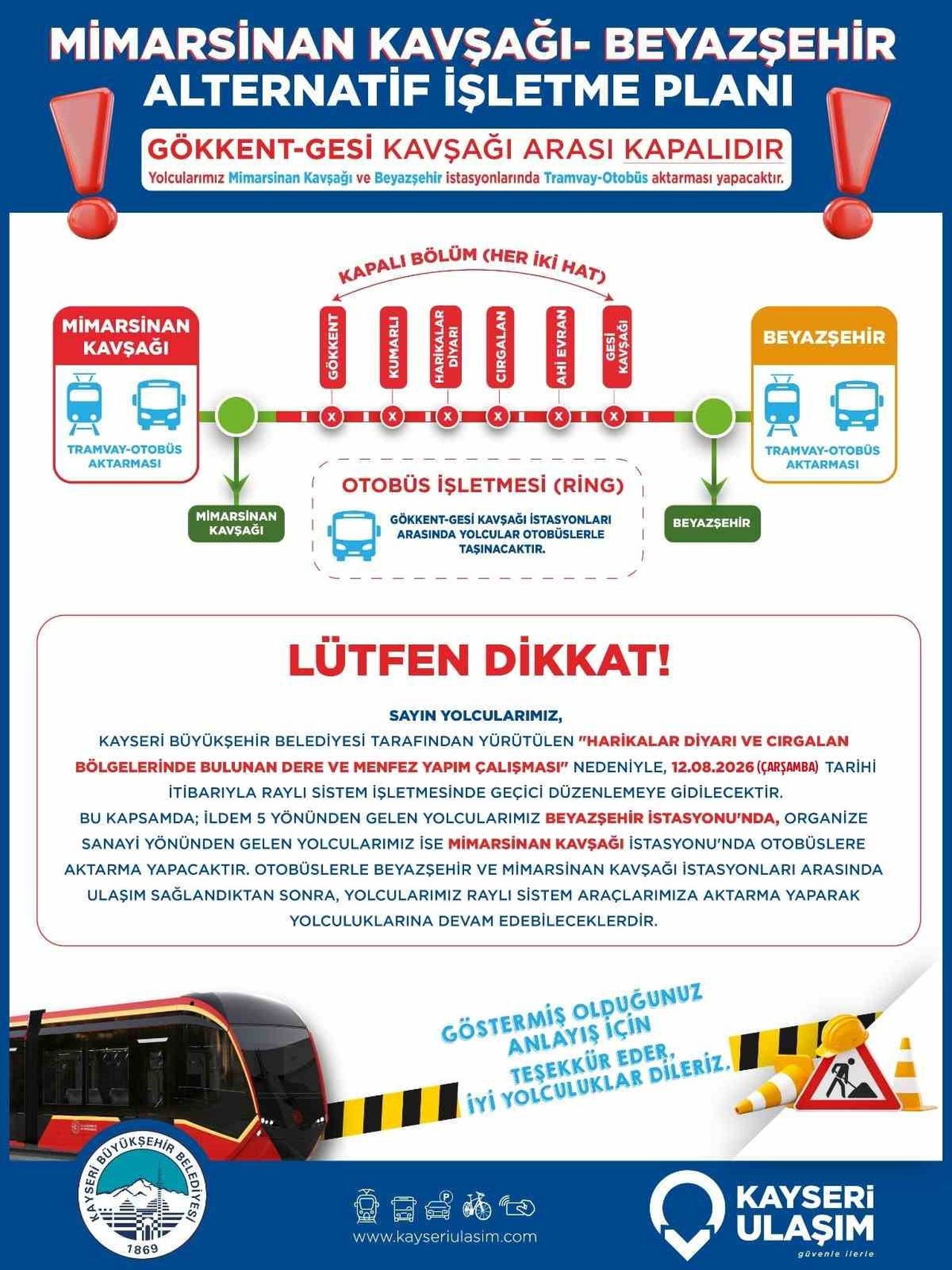 KAYSERİ BÜYÜKŞEHİR BELEDİYESİ İLE DEVLET SU İŞLERİ İŞ BİRLİĞİNDE YÜRÜTÜLEN RAMAZAN VE KEMERÇAY...