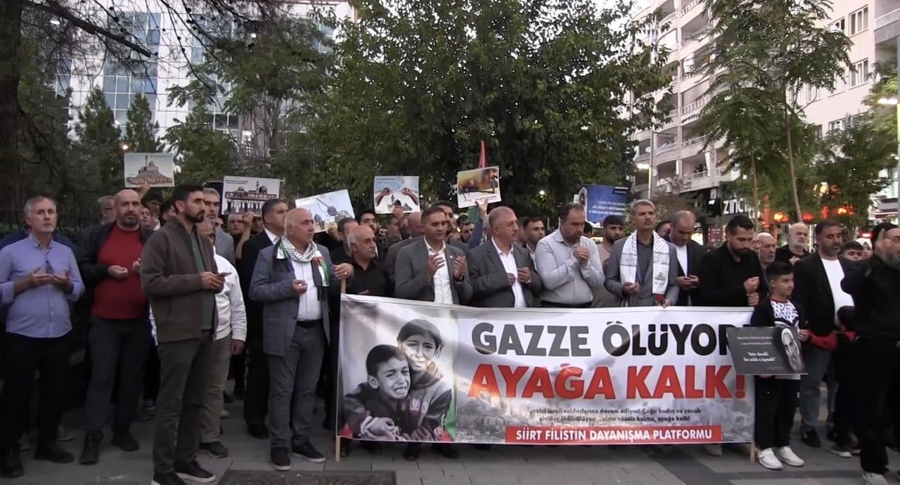 SİİRT’TE AKSA TUFANI’NIN 3. YIL DÖNÜMÜNDE FİLİSTİN’E DESTEK AÇIKLAMASI