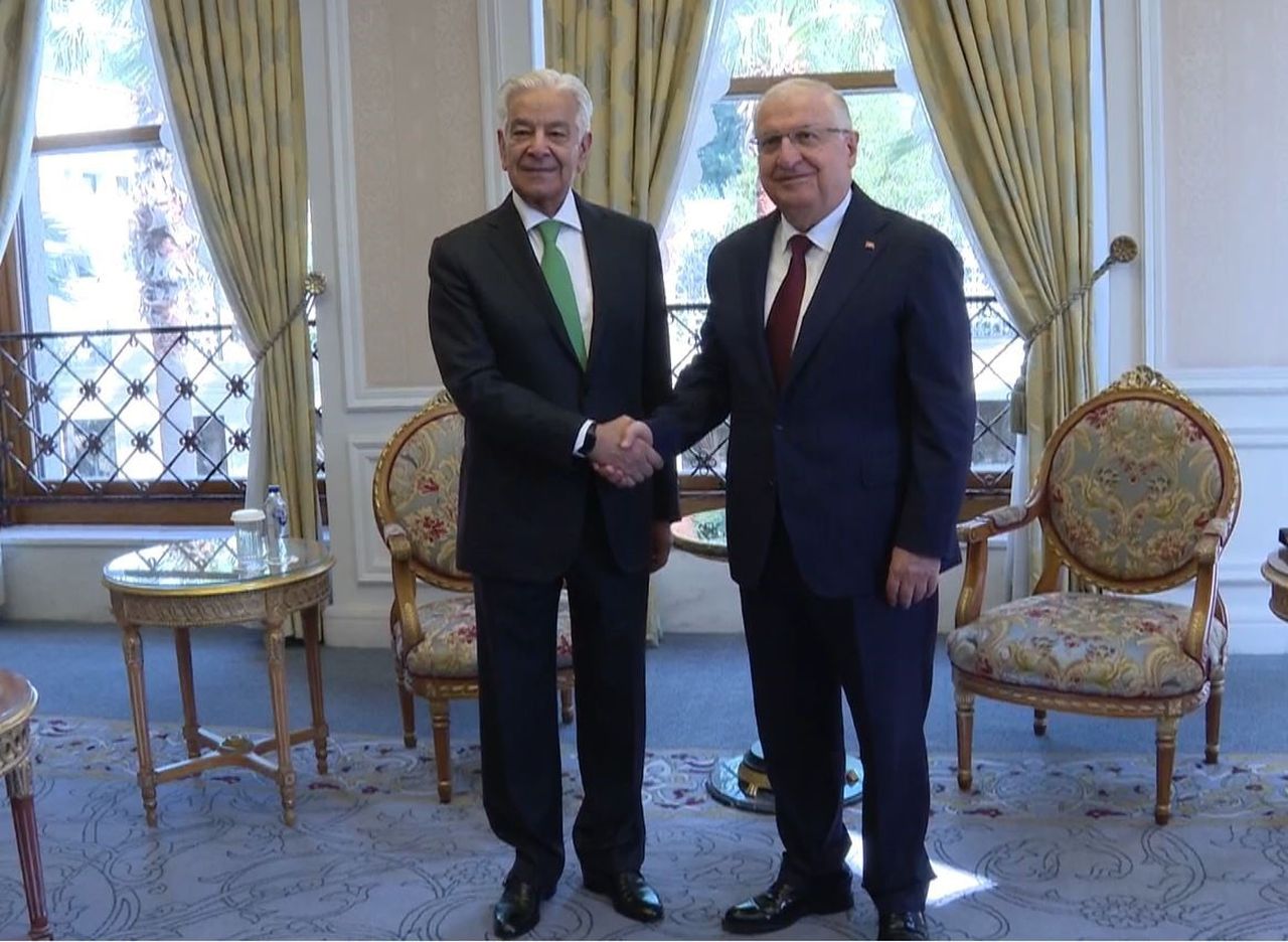 MİLLİ SAVUNMA BAKANI YAŞAR GÜLER İLE PAKİSTAN SAVUNMA BAKANI KHAWAJA MUHAMMAD ASİF’İN GÖRÜŞME...