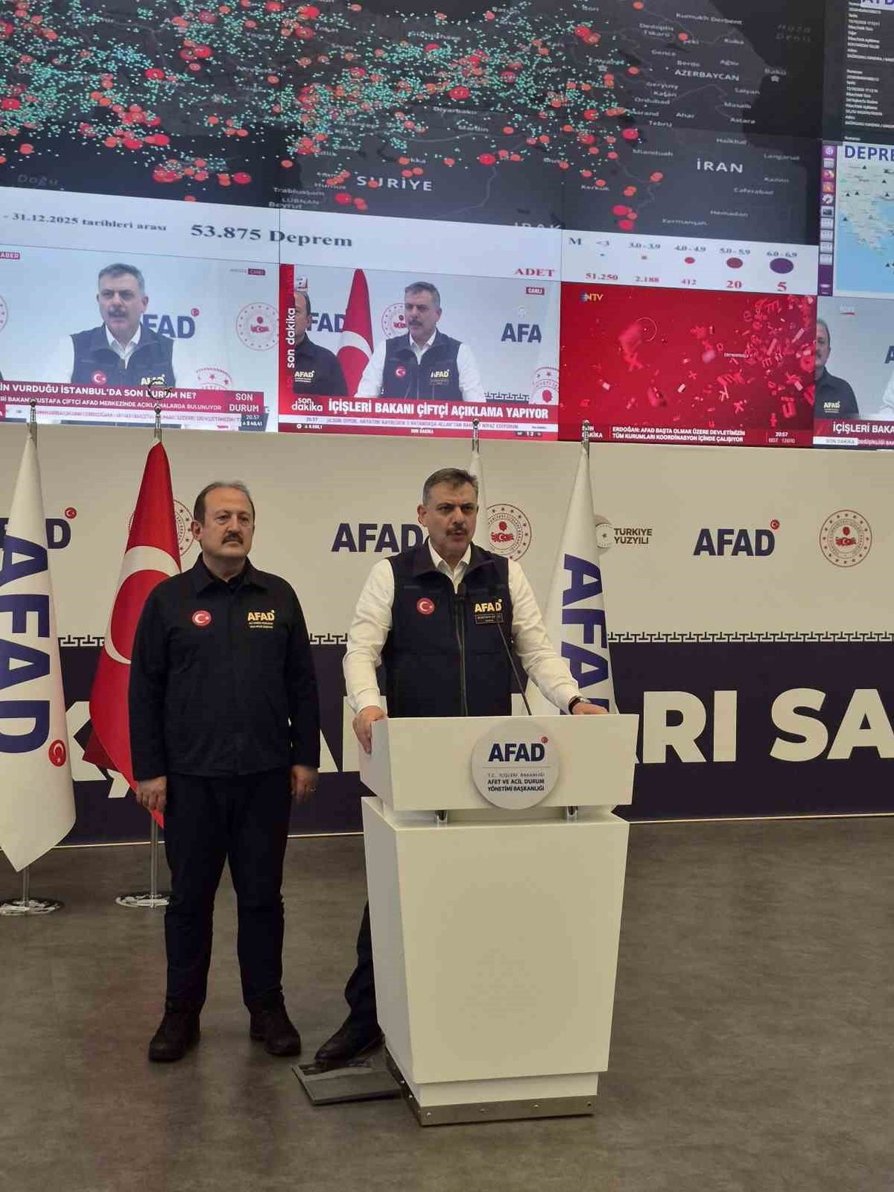 İÇİŞLERİ BAKANI MUSTAFA ÇİFTÇİ, "YAŞANAN SEL OLAYLARI NETİCESİNDE İSTANBUL'DA 5, KOCAELİ'NDE 1...
