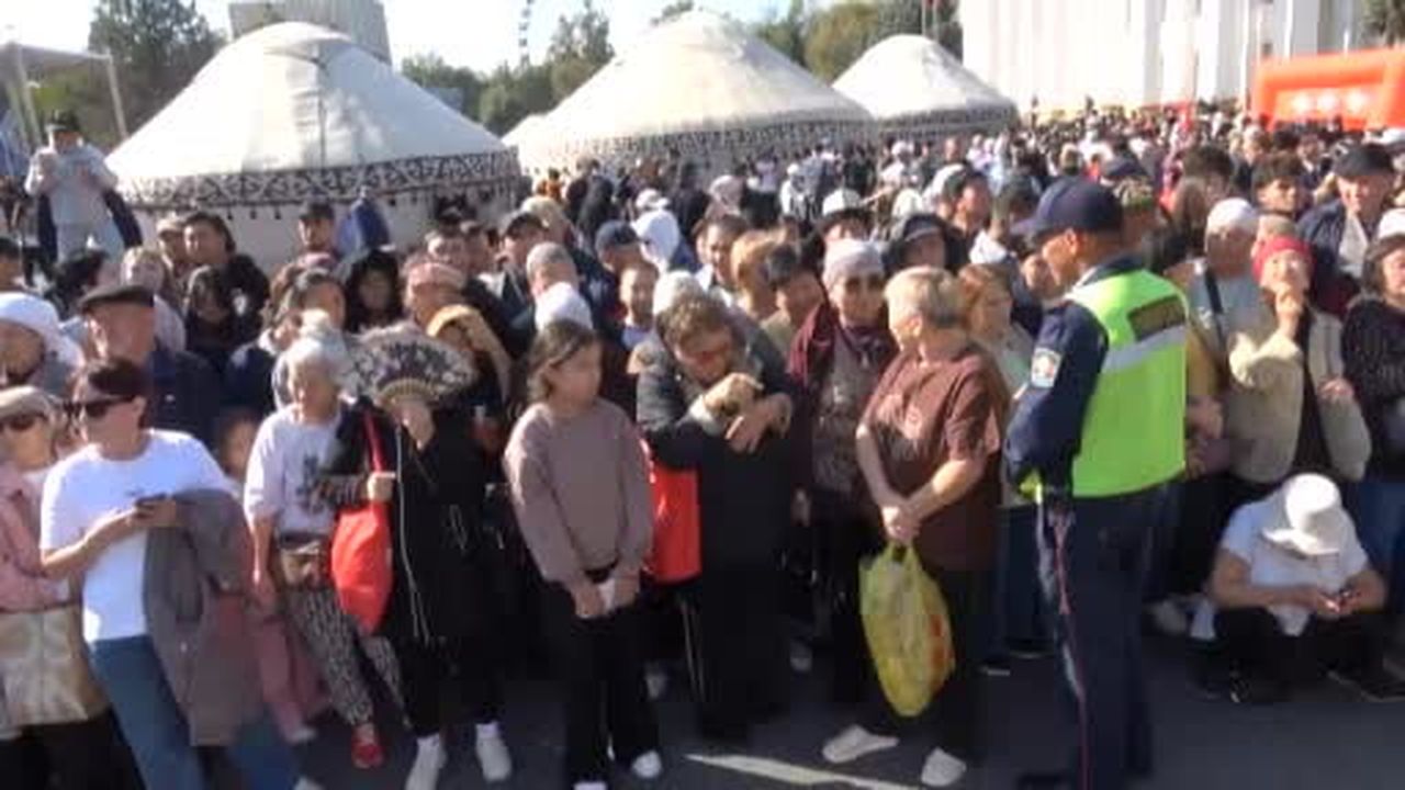 Kırgızistan’ın başkenti Bişkek’te Çüy bölgesinin kuruluşunun 100. yıldönümü kutlamaları kapsamında...