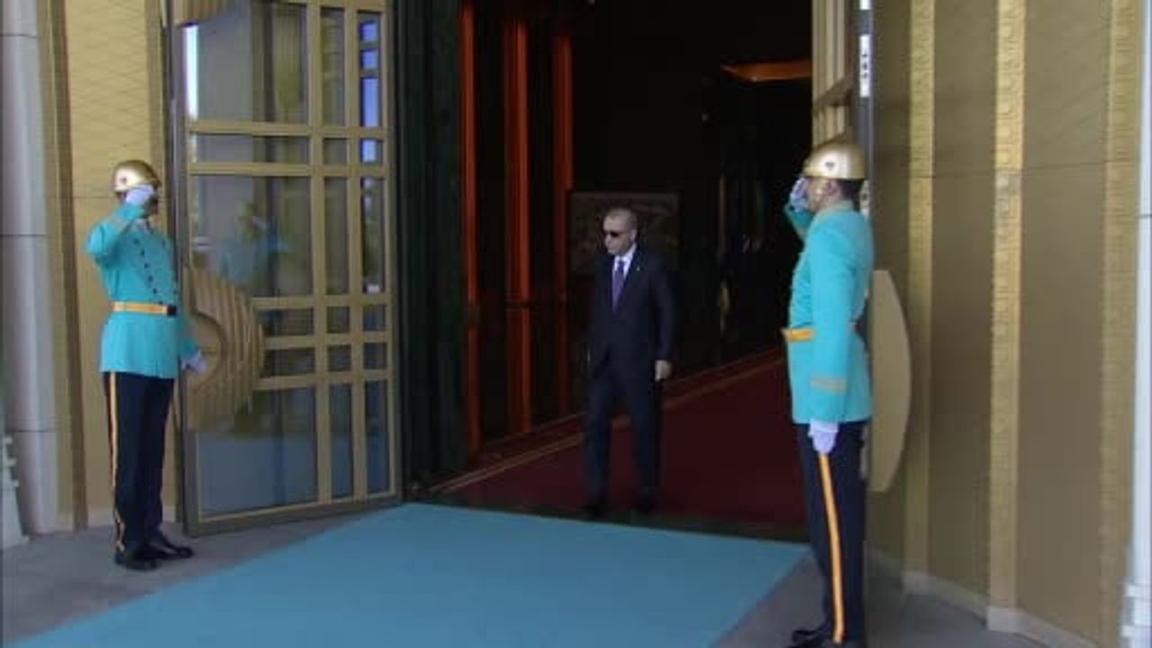 Cumhurbaşkanı Erdoğan, Lübnan Cumhurbaşkanı Avn’i törenle karşıladı