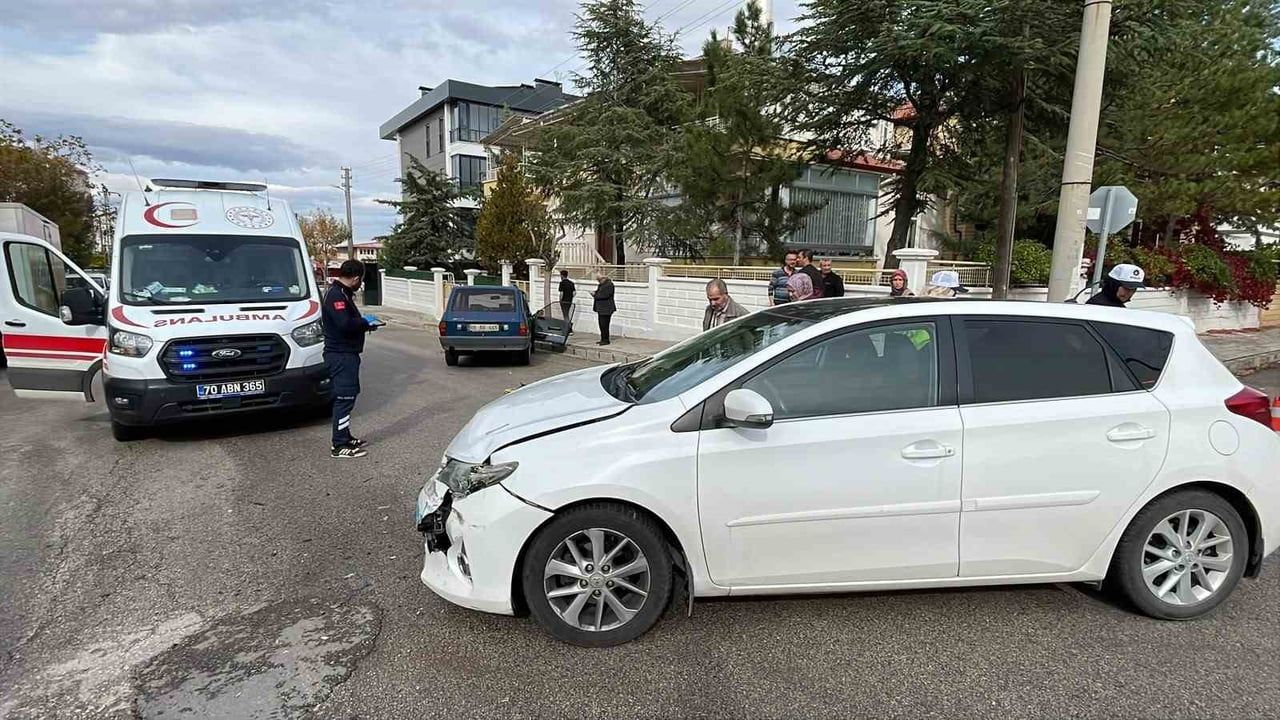 KARAMAN’DA İKİ OTOMOBİLİN ÇARPIŞMASI SONUCU MEYDANA GELEN TRAFİK KAZASINDA 1 KİŞİ...