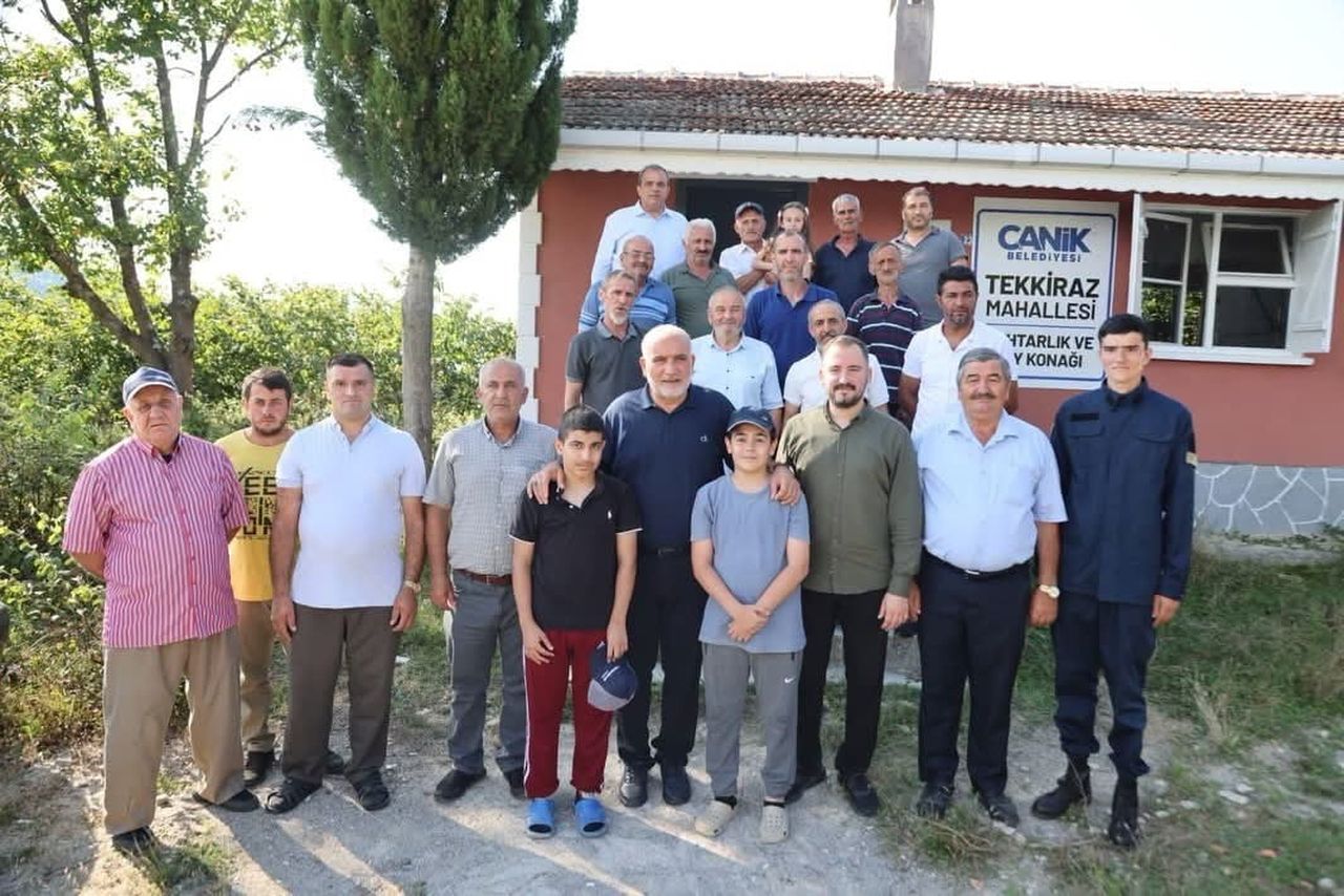 CANİK BELEDİYE BAŞKANI İBRAHİM SANDIKÇI, MAHALLE ZİYARETLERİ GERÇEKLEŞTİRDİ, SAHA İNCELEMELERİNDE...