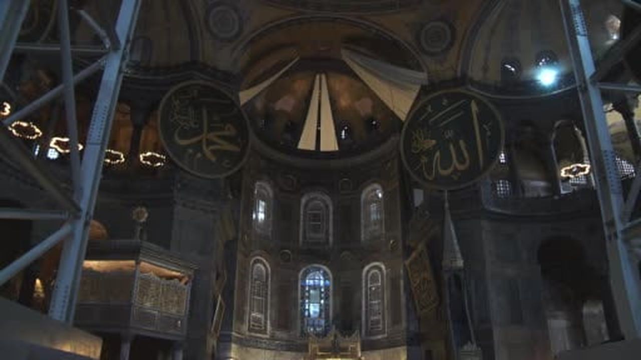 Ayasofya restorasyonunda yeni bir aşamaya geçildi: "Doğu yarım kubbenin restorasyonuna...