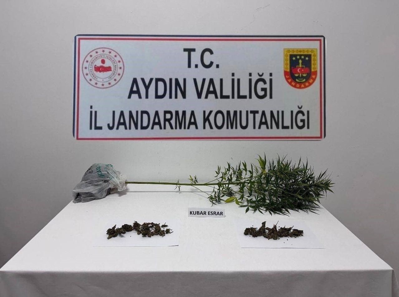 AYDIN’IN SÖKE İLÇESİNDE JANDARMA EKİPLERİNCE NARKOTİK KÖPEĞİNİN DE KATILIMIYLA GERÇEKLEŞTİRİLEN...
