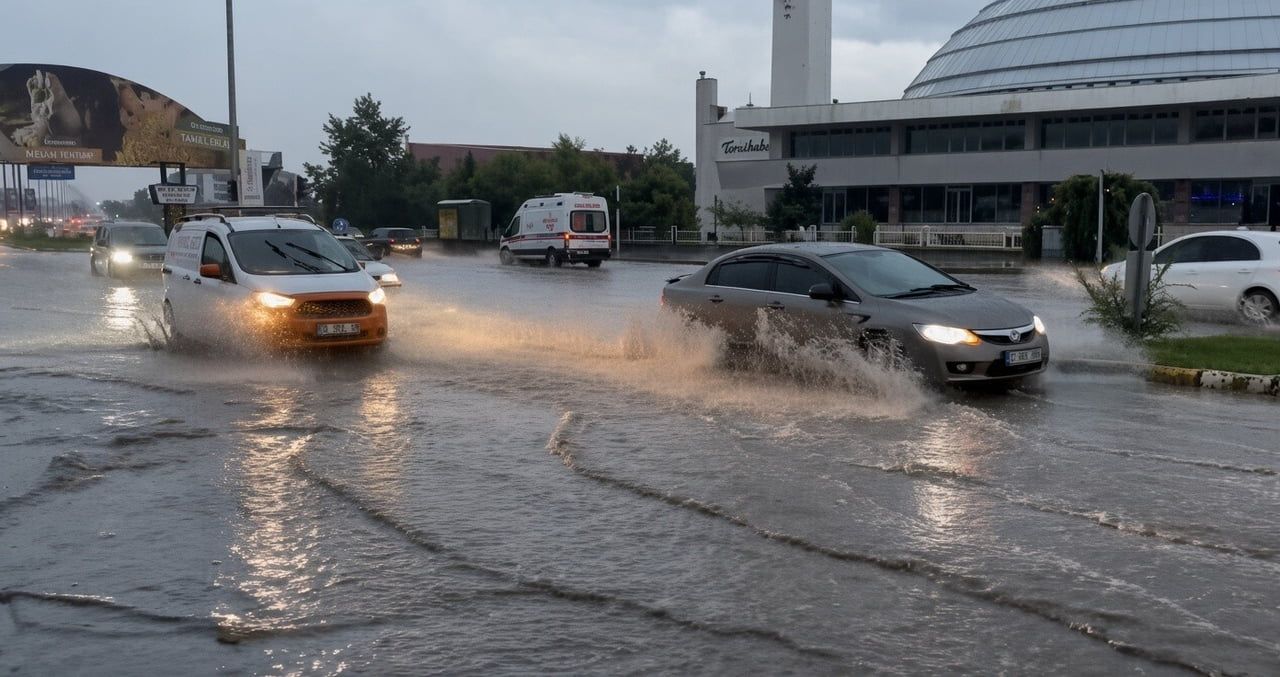 ERZİNCAN’DA YAĞMUR ETKİLİ OLDU