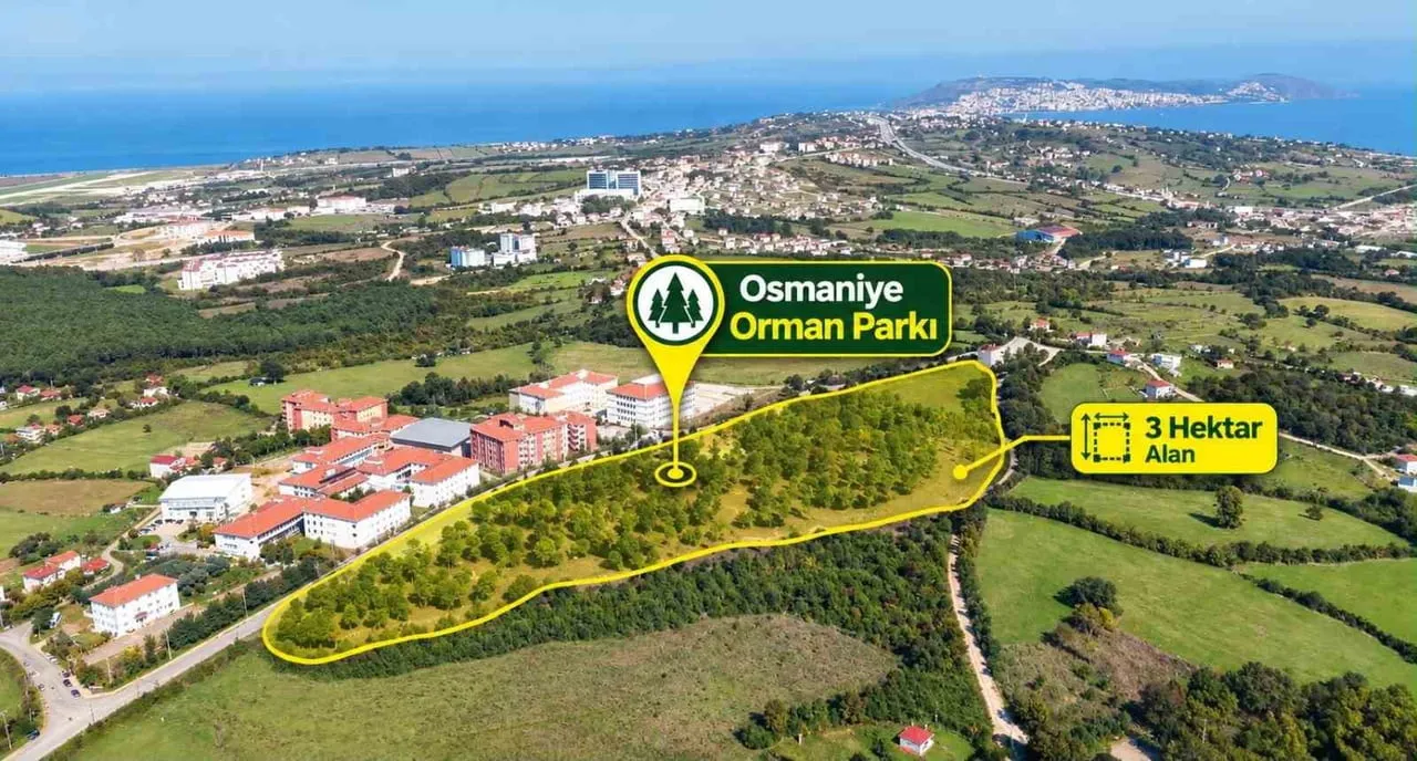 OSMANİYE MAHALLESİ TEFNELİK MEVKİSİNDE YAPIMI DEVAM EDEN OSMANİYE ORMAN PARKI PROJESİNDE...