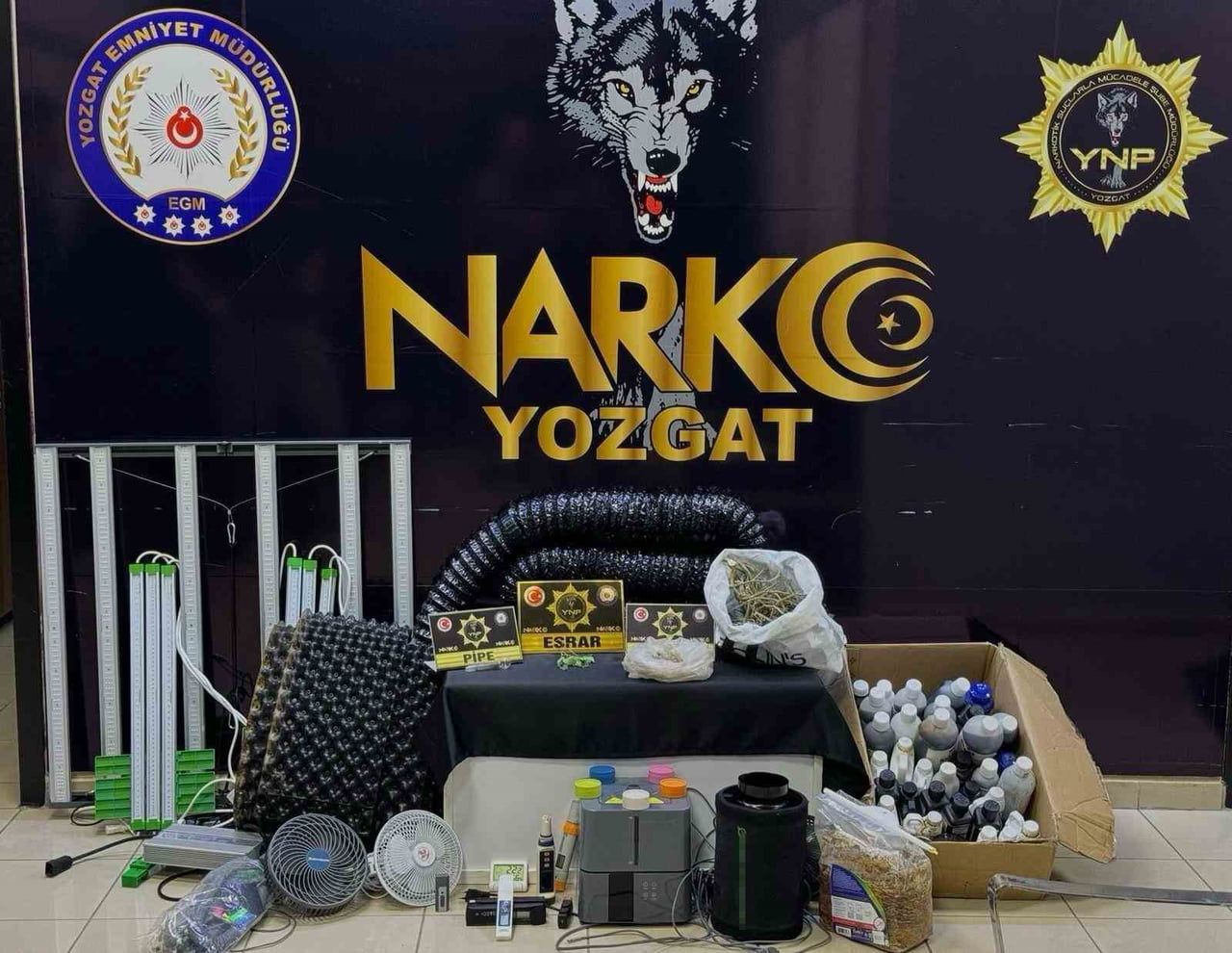 YOZGAT'TA EVİNDE UYUŞTURUCU YETİŞTİREN ŞÜPHELİ YAKALANDI.