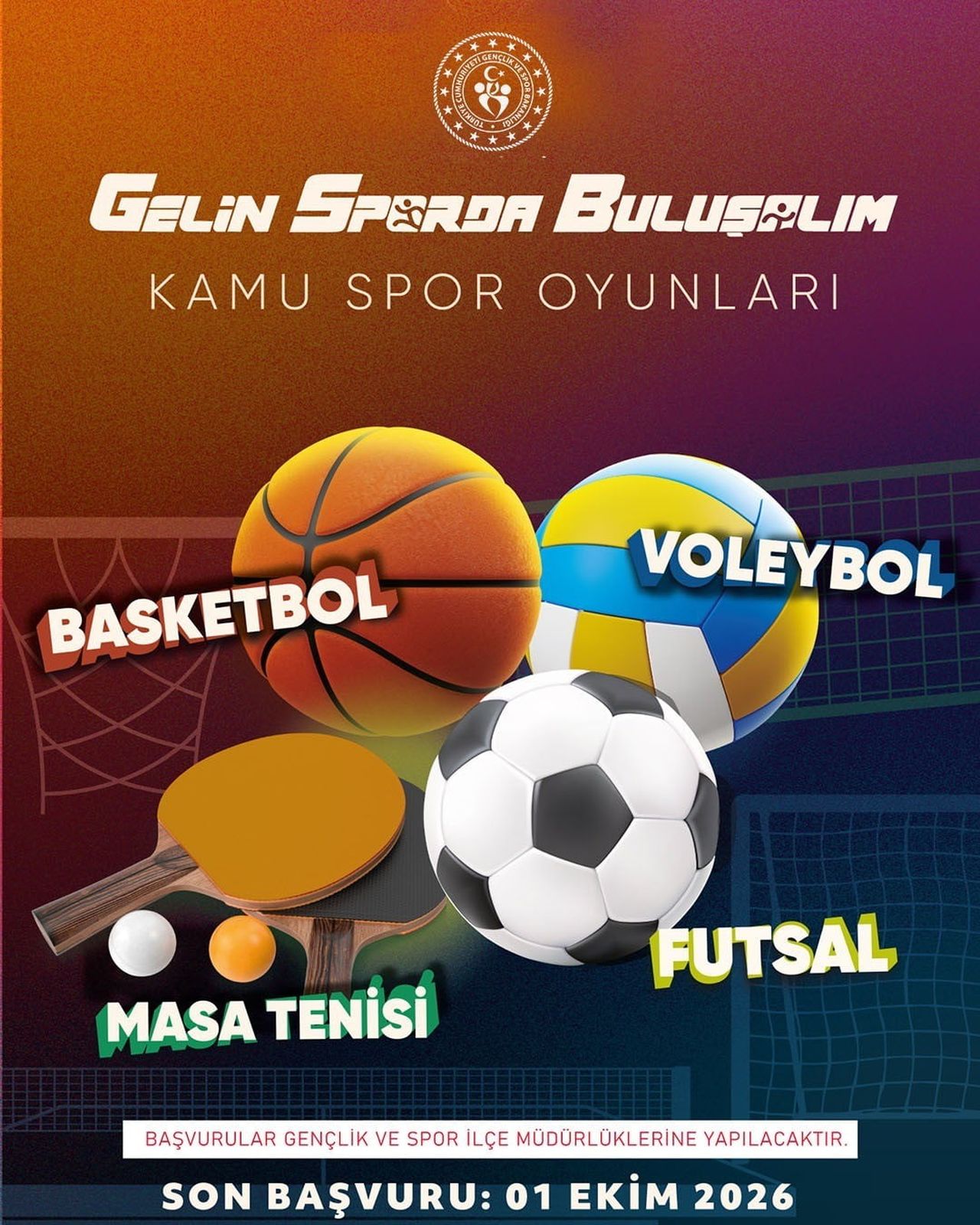 GENÇLİK VE SPOR BAKANLIĞI KOORDİNESİNDE KAMU ÇALIŞANLARINI BULUŞTURAN KAMU SPOR OYUNLARI DÖRDÜNCÜ...