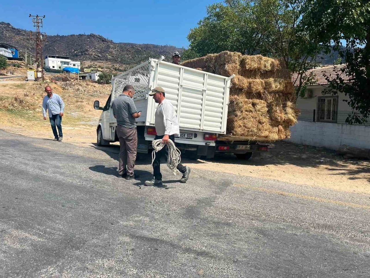 AYDIN’IN YENİPAZAR İLÇESİNDE KARACAÖREN MAHALLESİ SAKİNLERİ, ÇİNE’DEKİ ORMAN YANGININDAN ETKİLENEN...